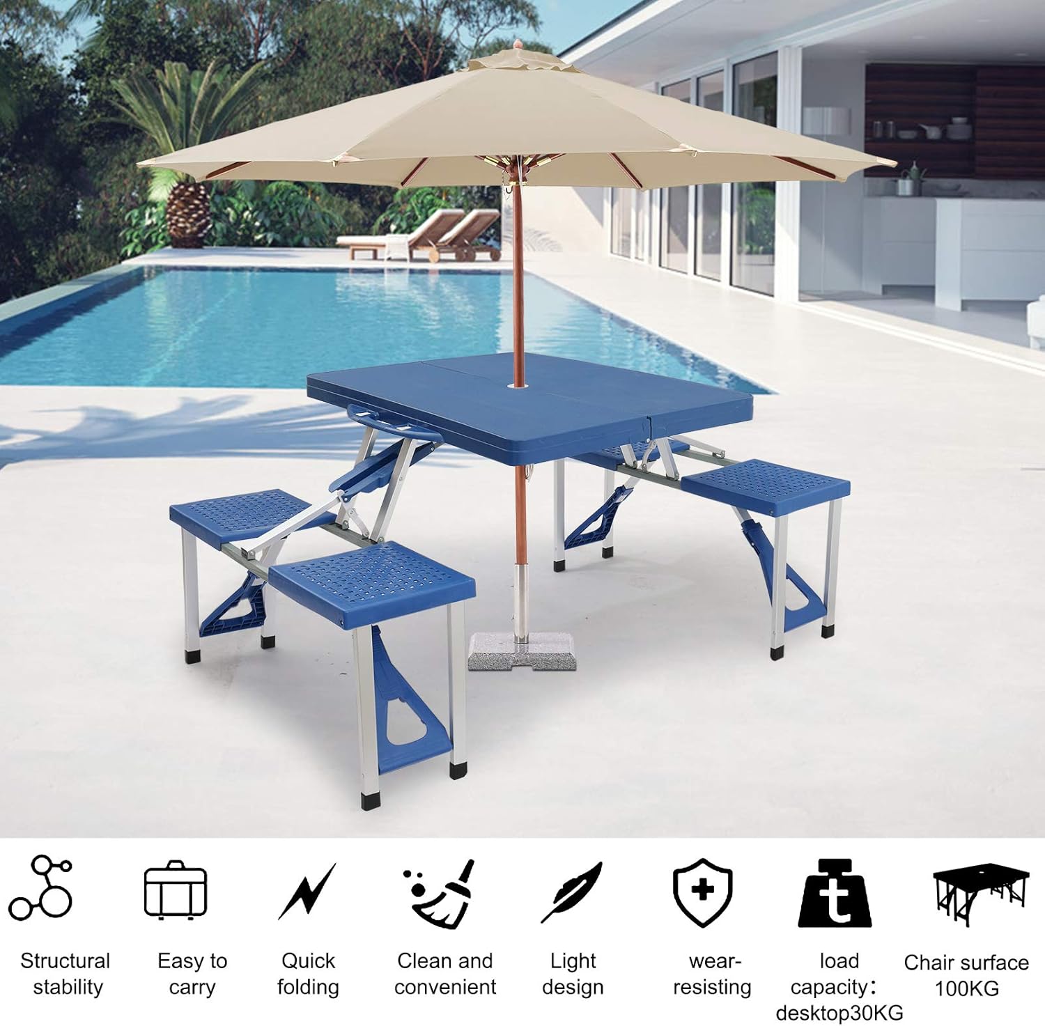 Folding Camping Picnic Table