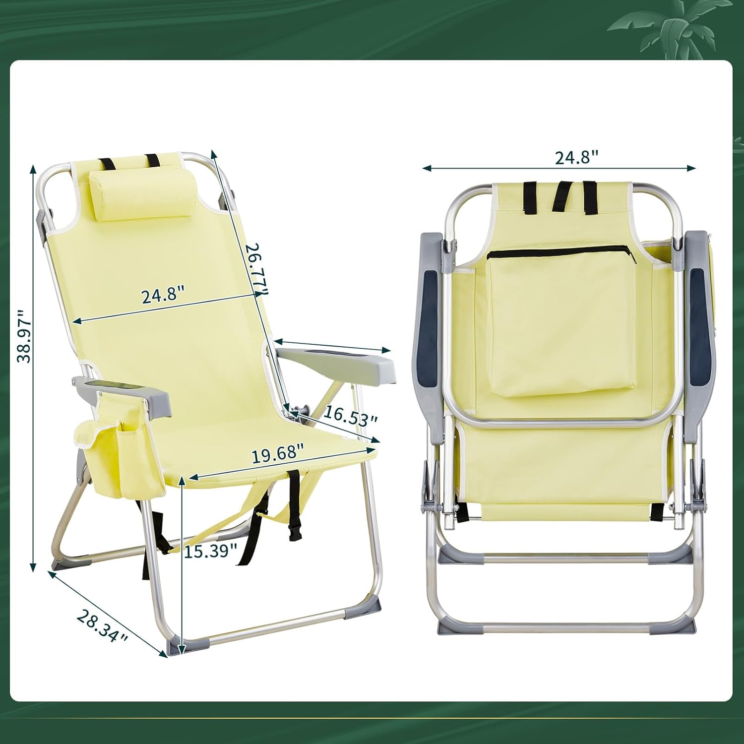 Folding Beach Chair for Adults
