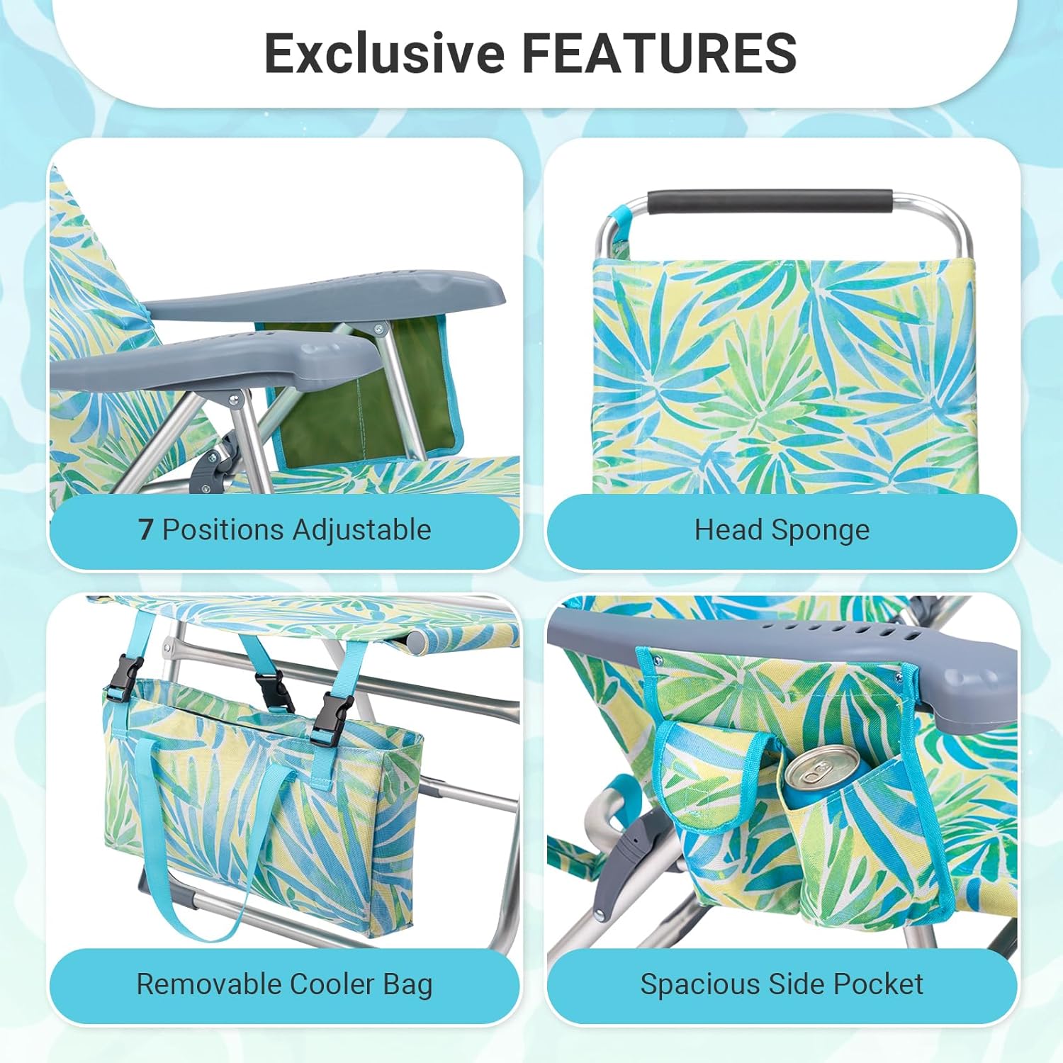 Folding Beach Chair for Adults