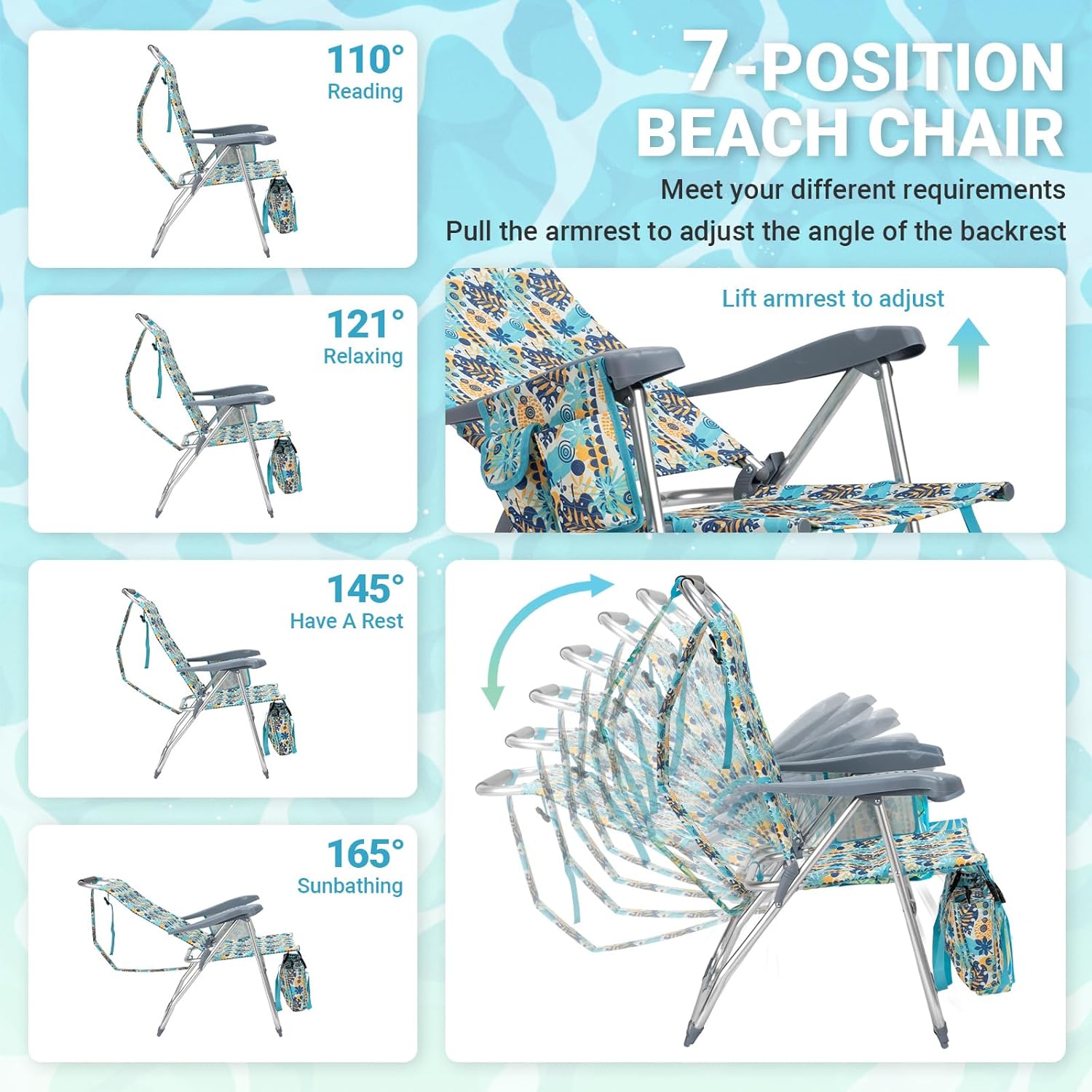Folding Beach Chair for Adults