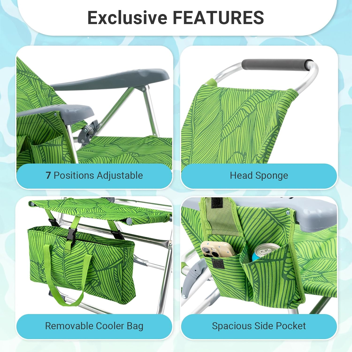 Folding Beach Chair for Adults