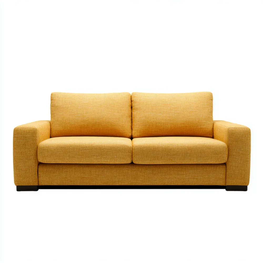 Sofá de tela 190x85x90 cm - Amarillo - Diseño moderno
