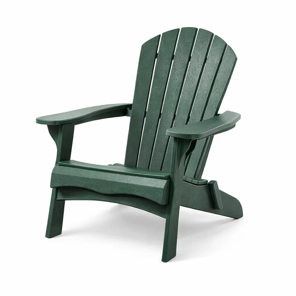 Sedia Adirondack in Polietilene Verde-NESTINHOUSE