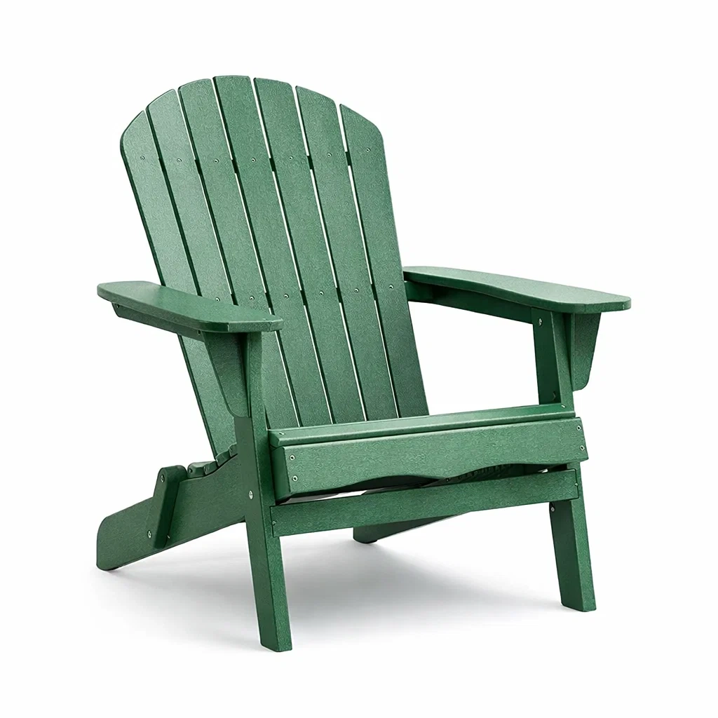 Sedia Adirondack in Polietilene ad Alta Densità Verde-NESTINHOUSE
