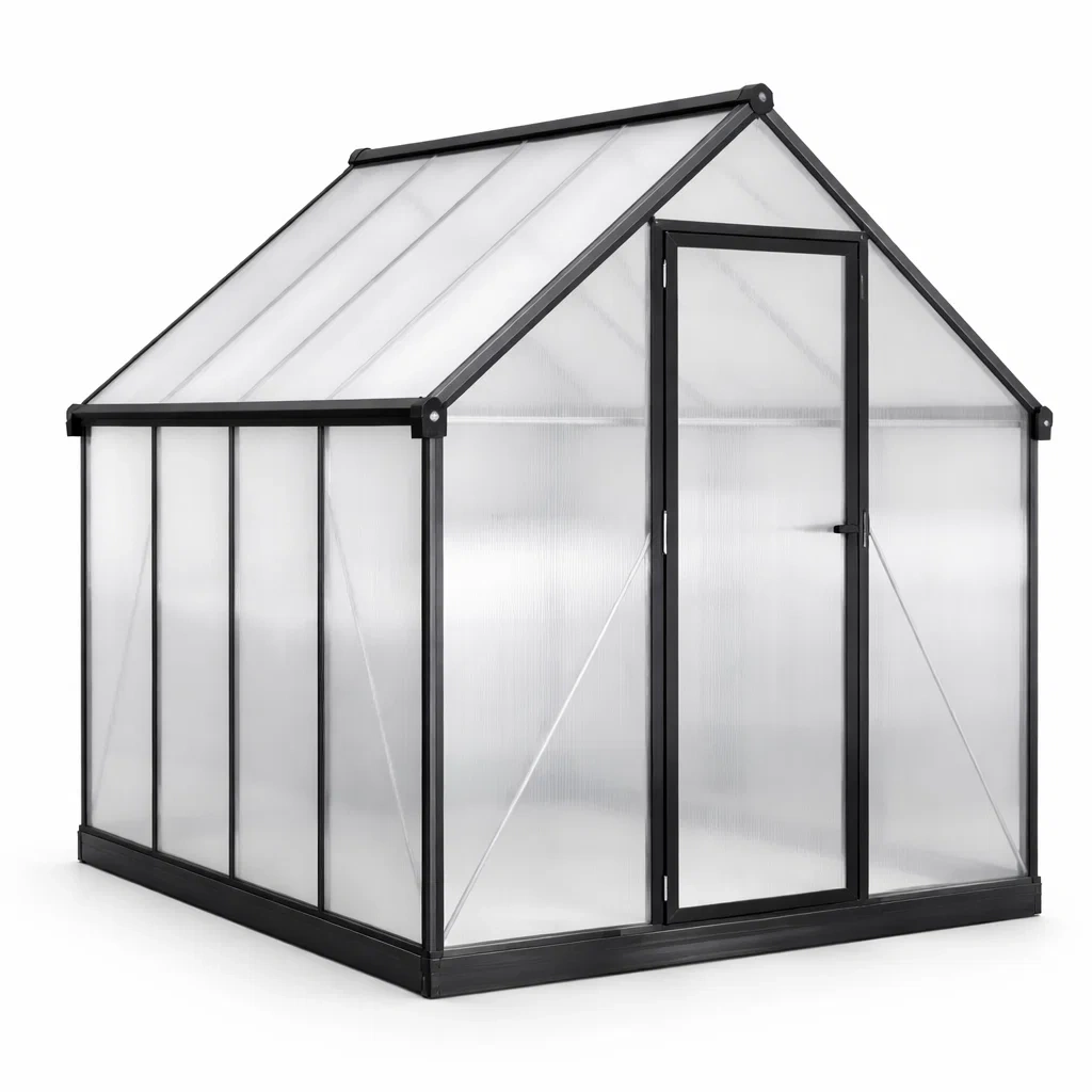 Serra in Alluminio e Policarbonato Trasparente 190x185x195 cm-NESTINHOUSE