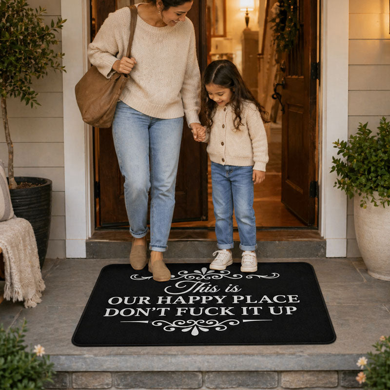 This Is Our Happy Place Doormat