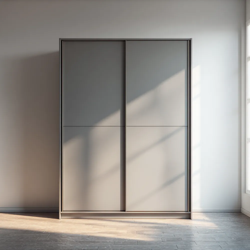Kleiderschrank MDF-Holz 200x220x60 cm – Grau