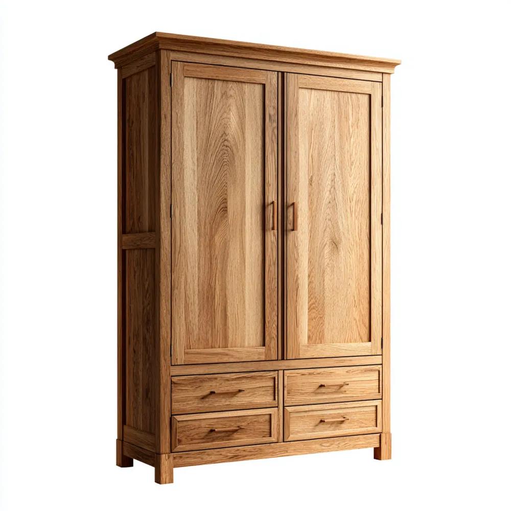 Kleiderschrank Eiche 120x60x200 cm Natur