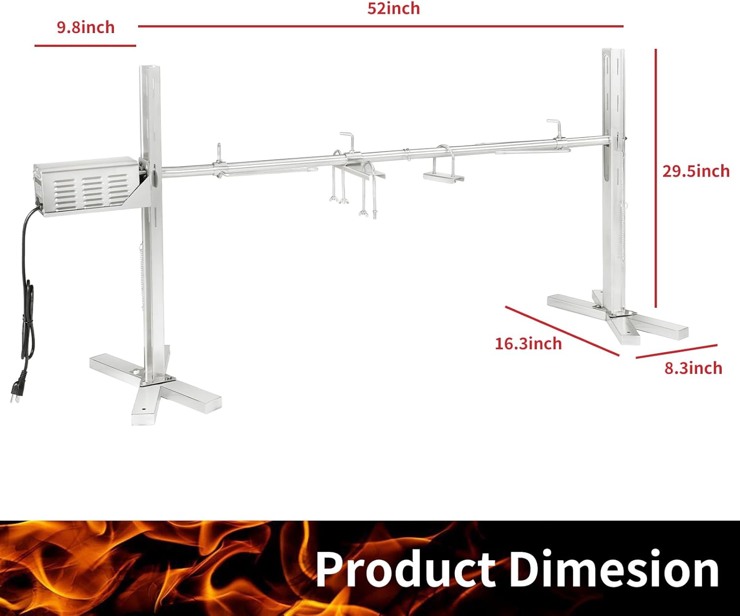 Electric Rotisserie Grill Kit