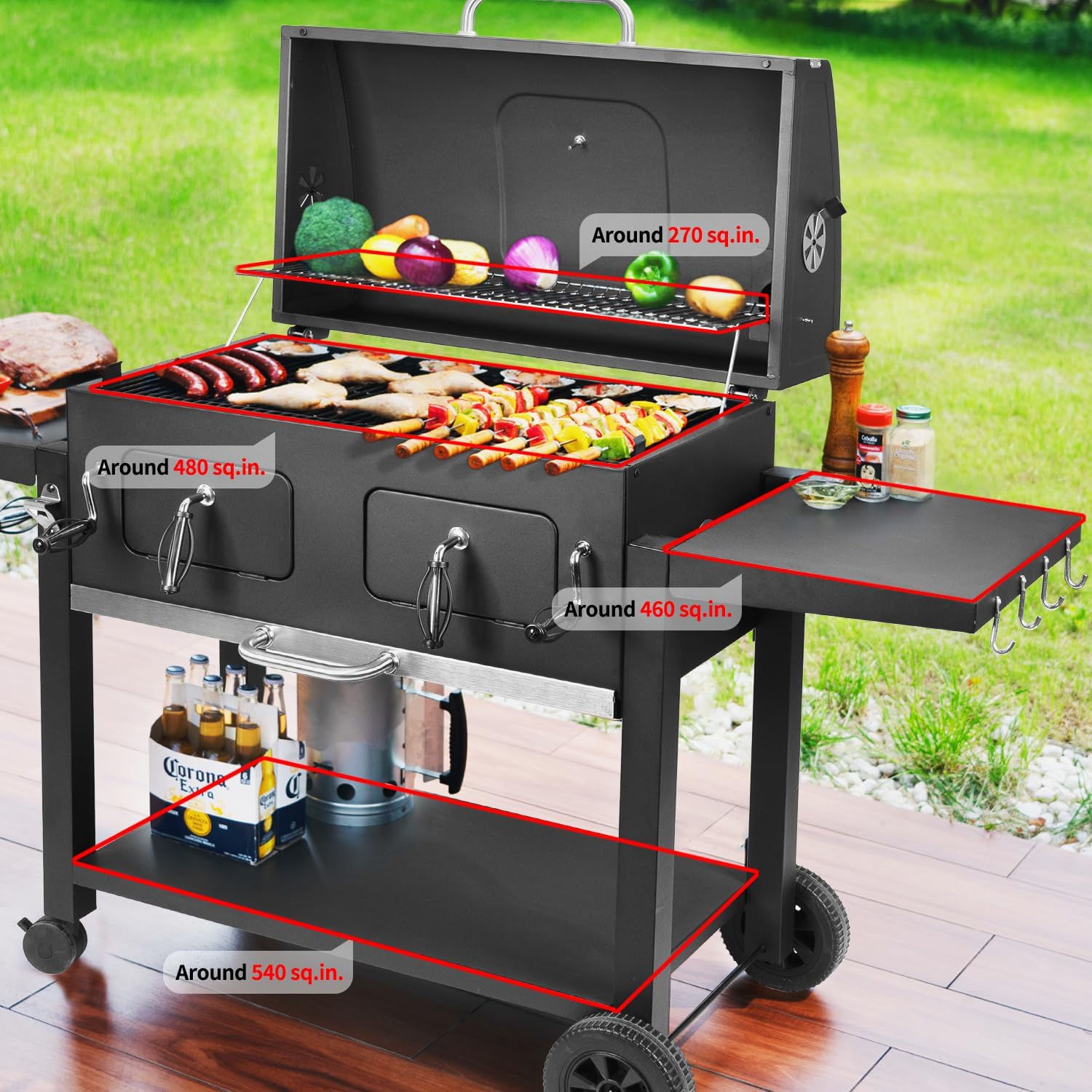  Charcoal Grill Outdoor BBQ Grill