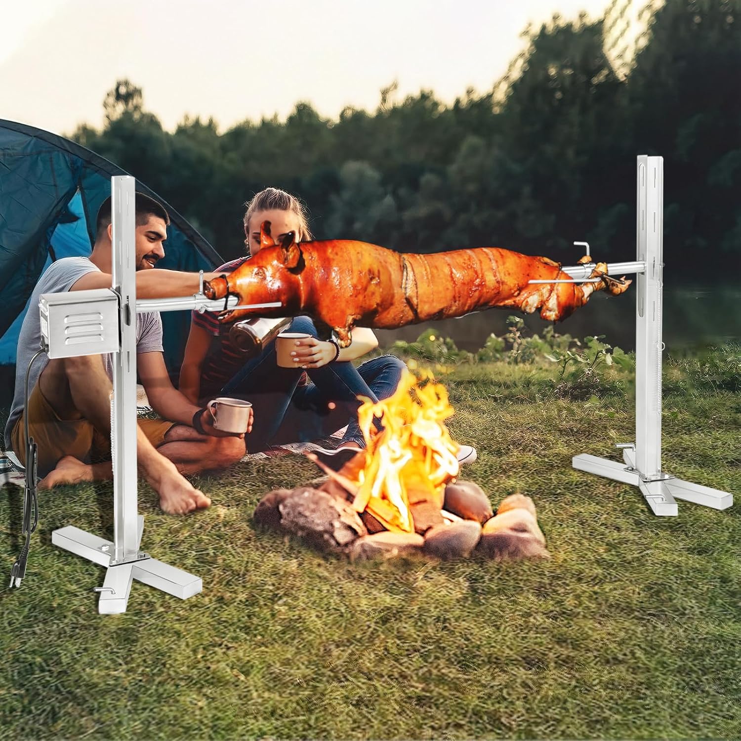 Electric Rotisserie Grill Kit