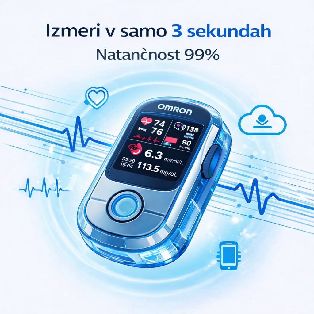 🔥Izdelano v ZDA🔥Omron™ predstavlja novo lansiran neinvazivni pametni merilnik glukoze v krvi 🔥Izdelano v ZDA🔥