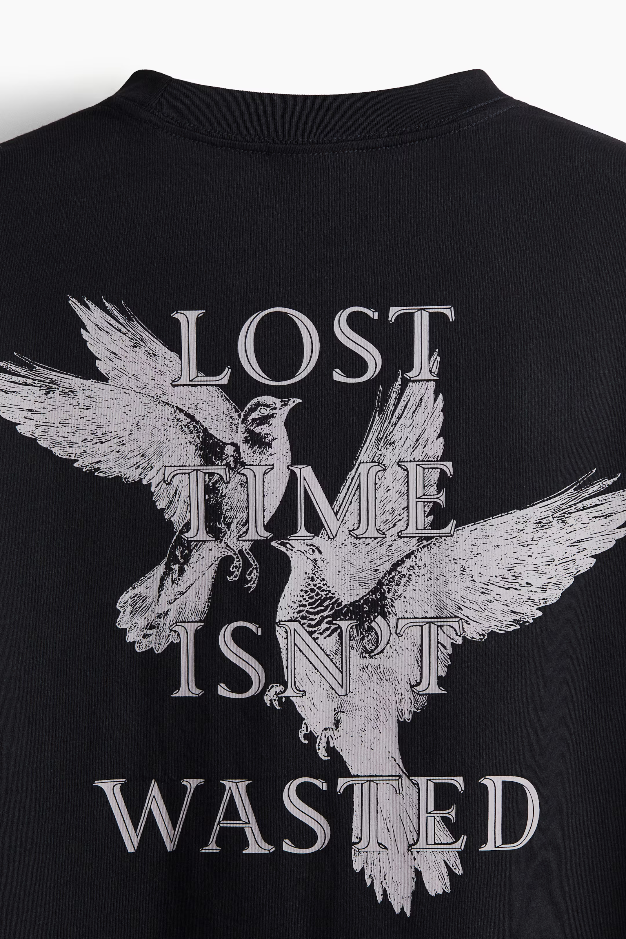 Nyomott mintás póló Loose Fit