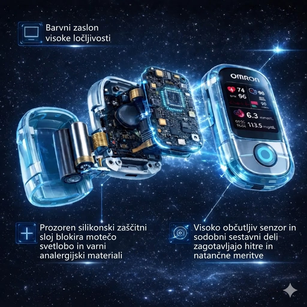 🔥Izdelano v ZDA🔥Omron™ predstavlja novo lansiran neinvazivni pametni merilnik glukoze v krvi 🔥Izdelano v ZDA🔥