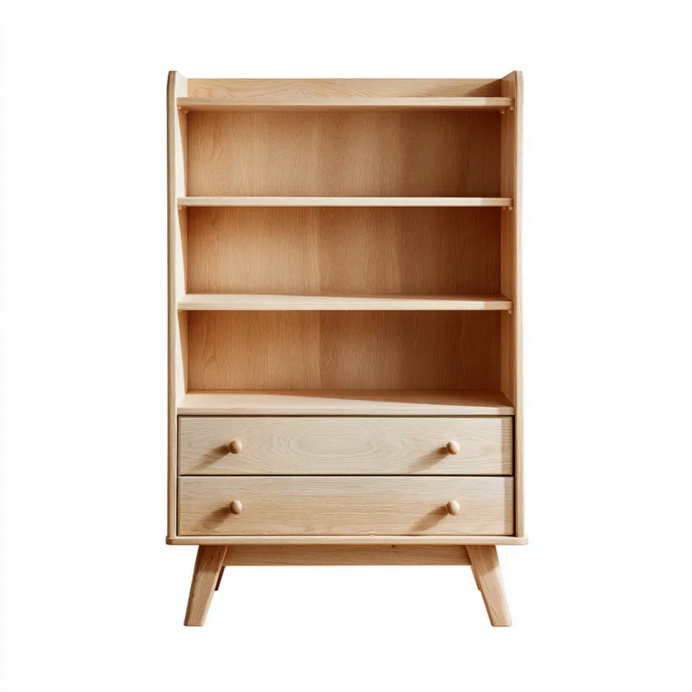 Estantería de madera 80x30x120 cm - Natural - Diseño moderno