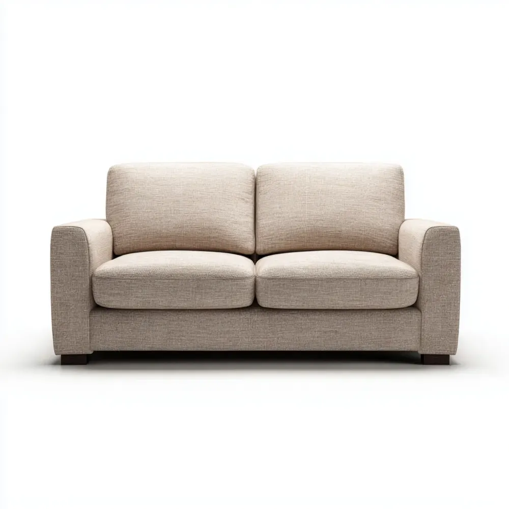 Sofá de Tela 200x90x85 cm - Beige - Estilo Contemporáneo