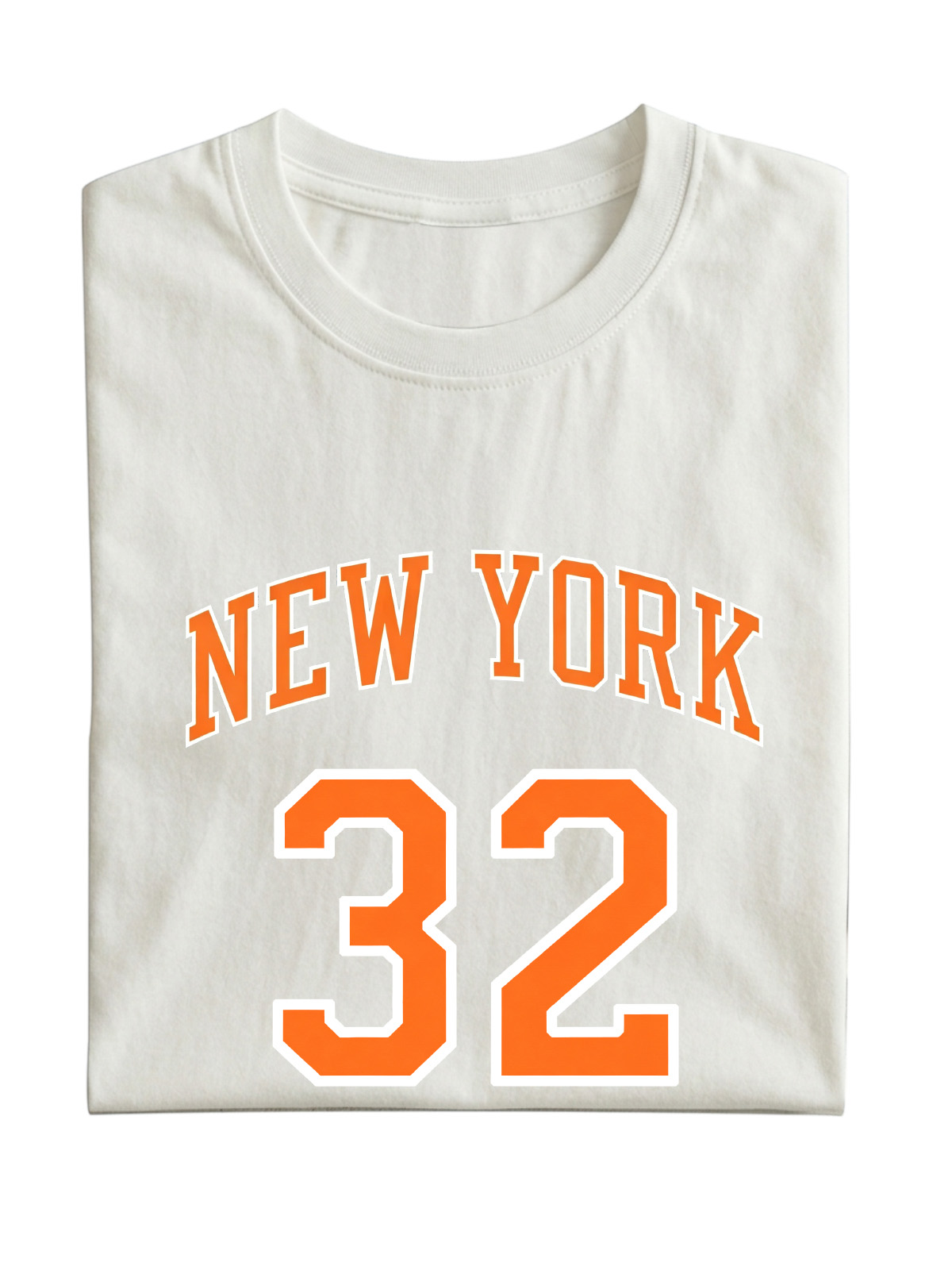 New York No. 32 Basketball Cotton Short-Sleeve T-Shirt