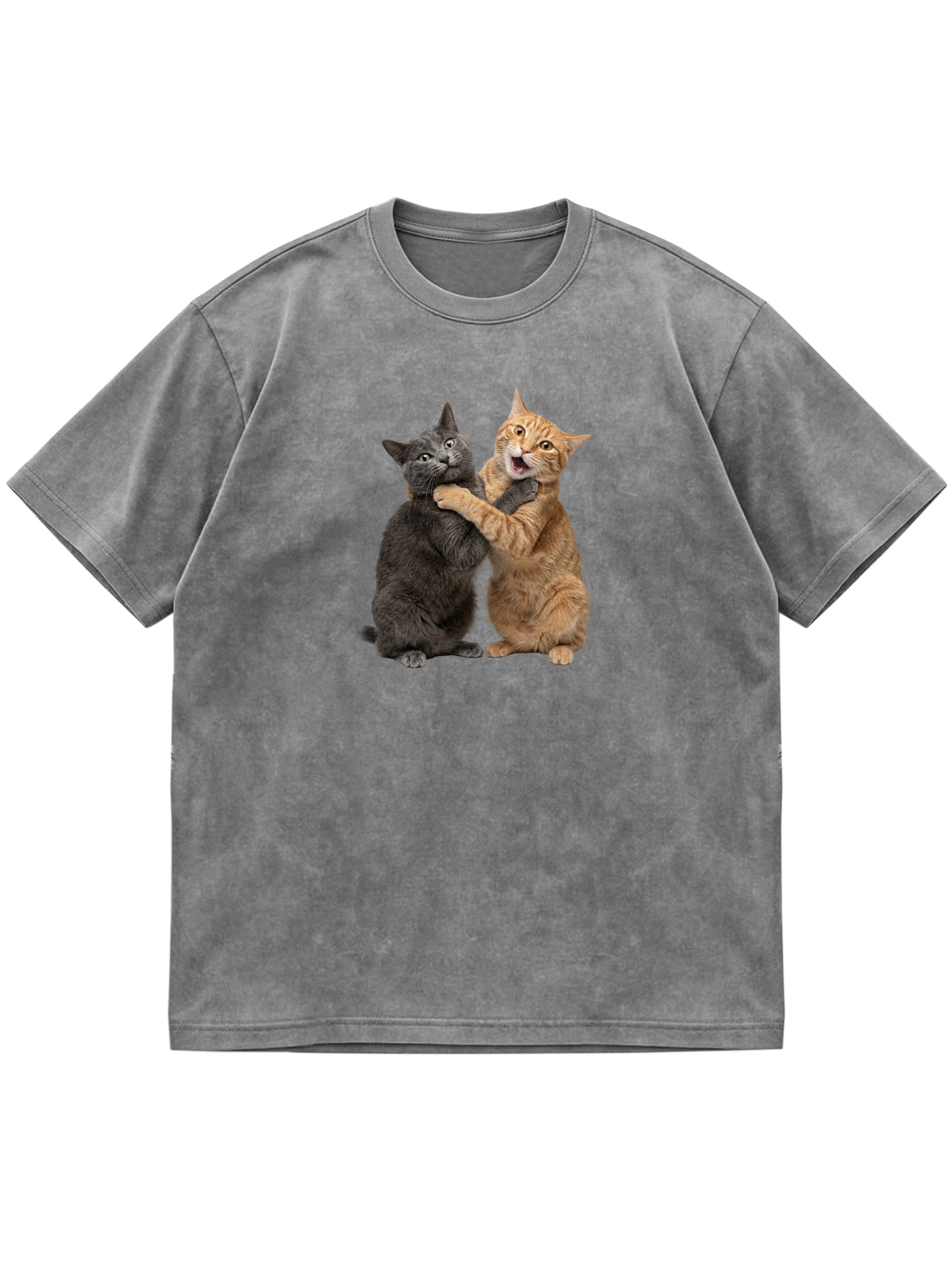 Fun Cat Cotton Short-sleeve T-shirt
