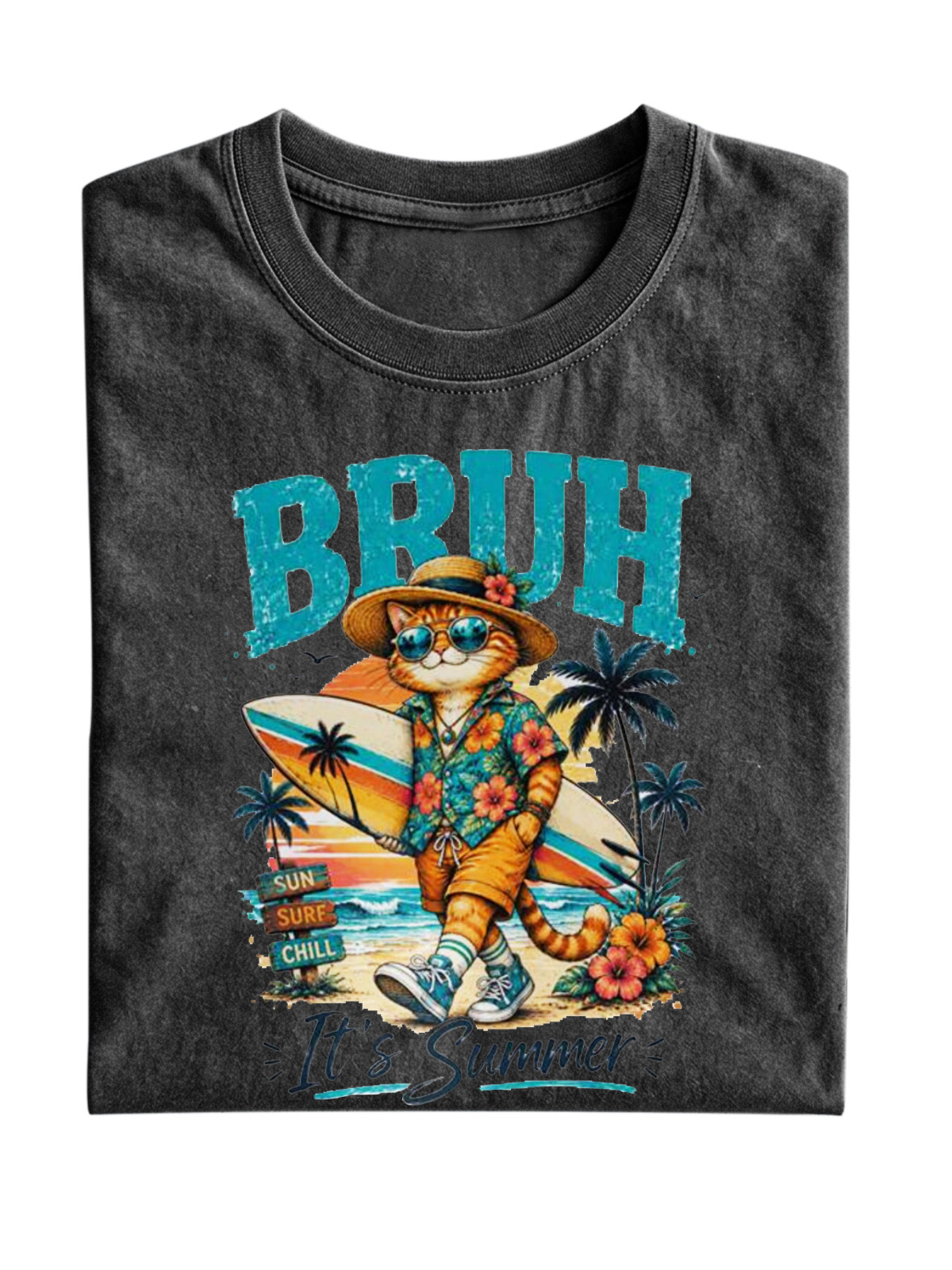 Casual Fun IT'S SUMMER BRUH Cotton Short Sleeve T-Shirt