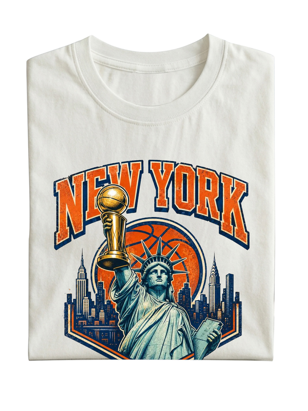 New York Basketball Cotton Short-Sleeve T-Shirt