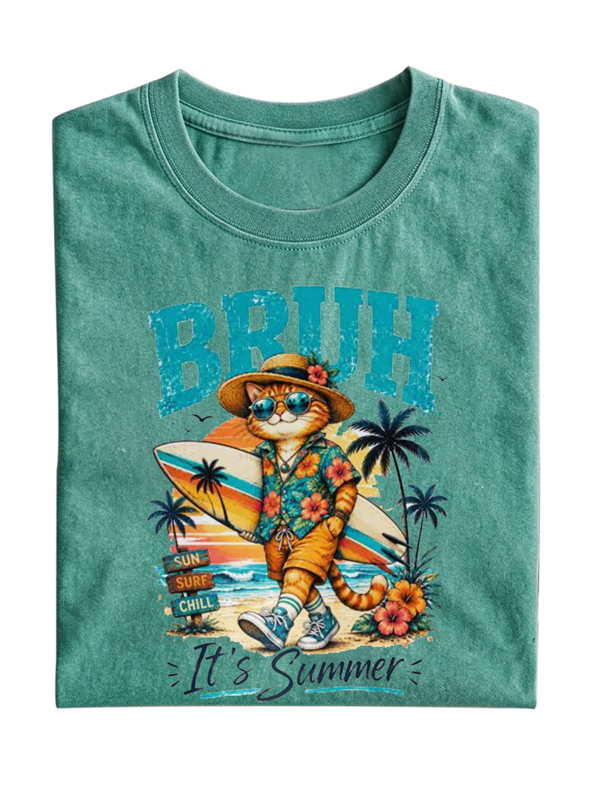 Casual Fun IT'S SUMMER BRUH Cotton Short Sleeve T-Shirt