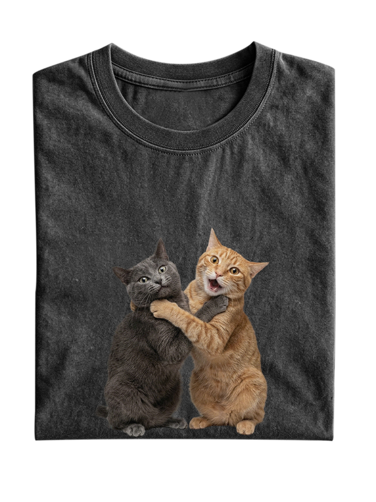 Fun Cat Cotton Short-sleeve T-shirt