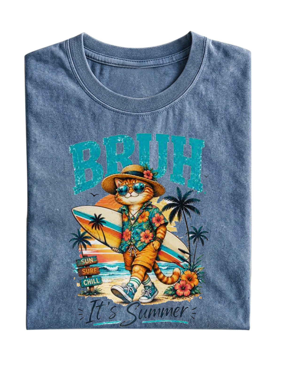 Casual Fun IT'S SUMMER BRUH Cotton Short Sleeve T-Shirt