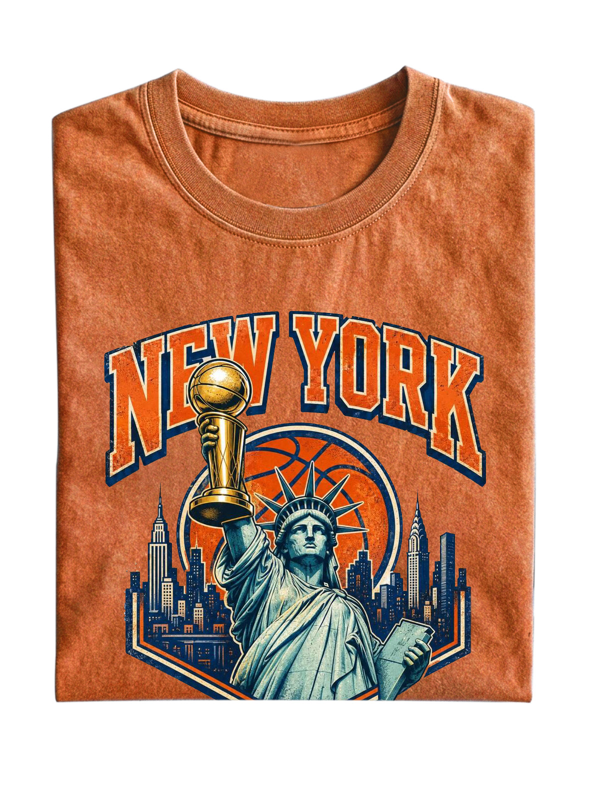 New York Basketball Cotton Short-Sleeve T-Shirt