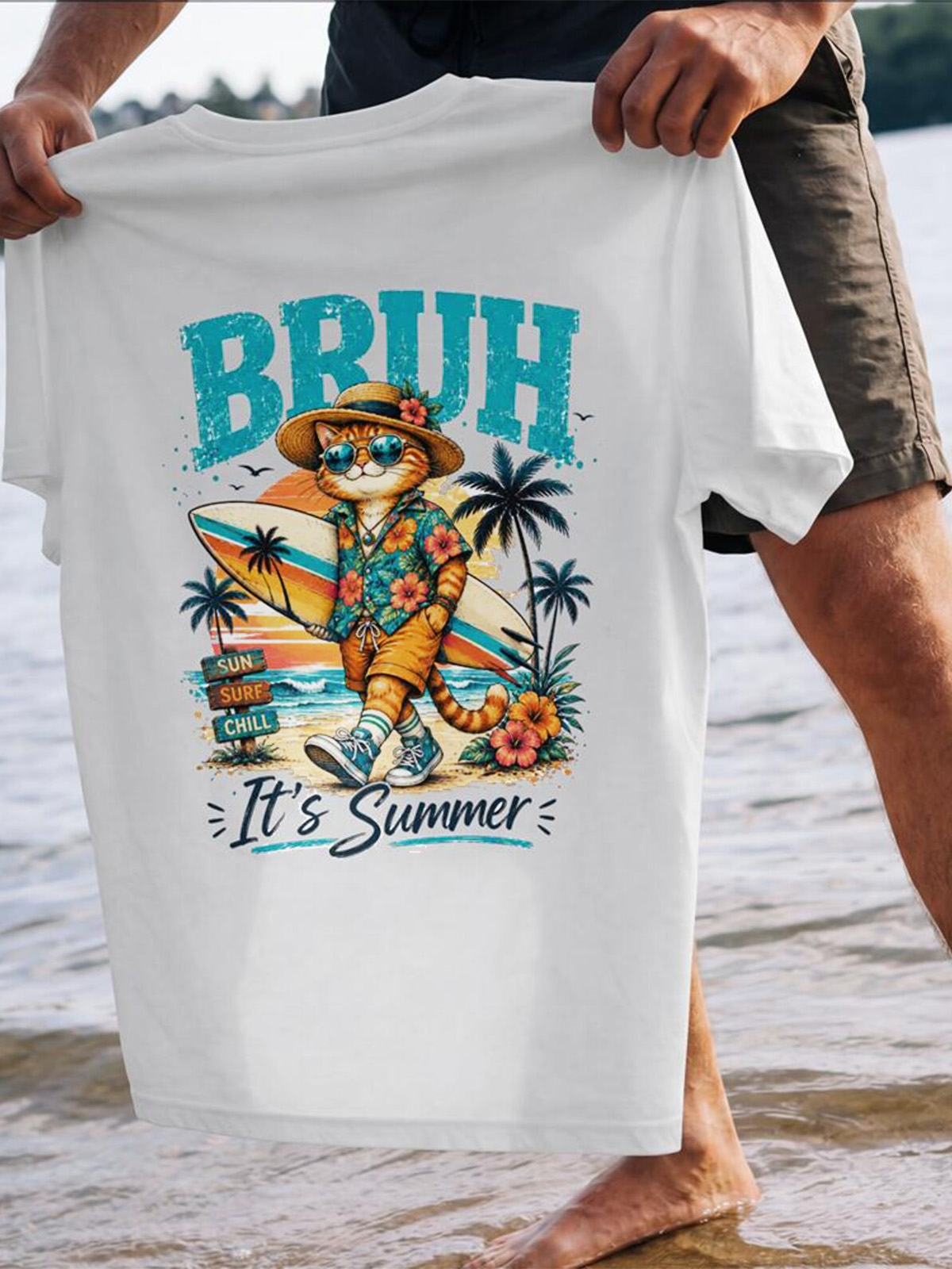 Casual Fun IT'S SUMMER BRUH Cotton Short Sleeve T-Shirt