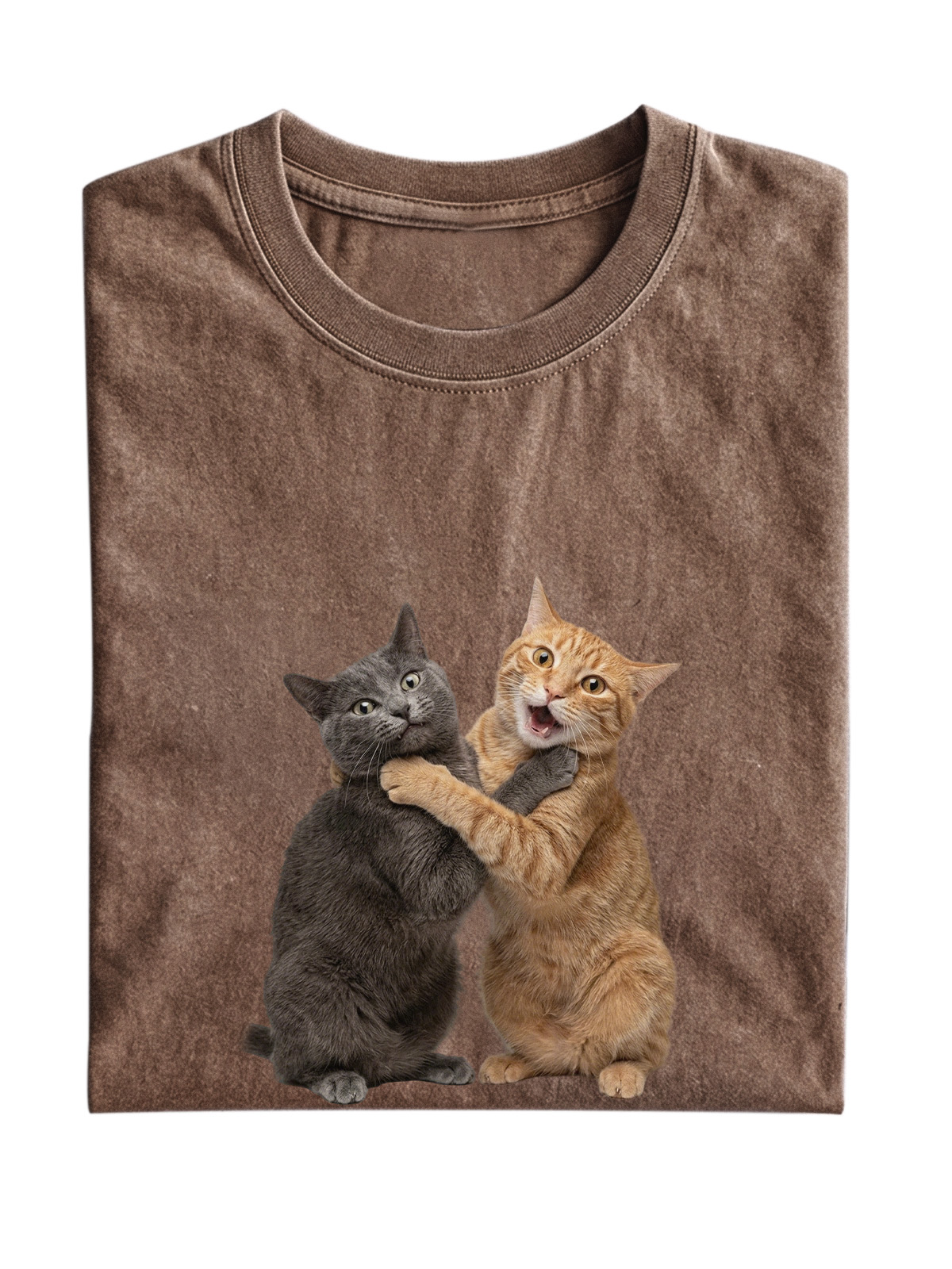 Fun Cat Cotton Short-sleeve T-shirt