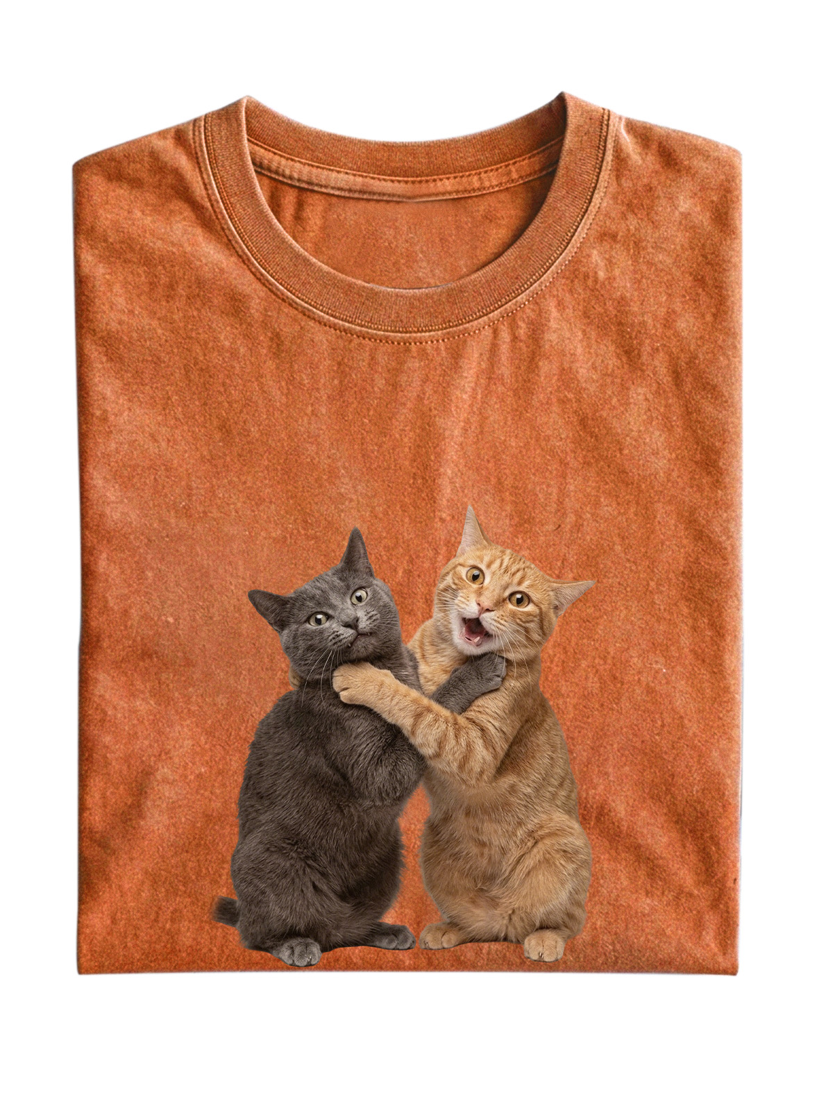 Fun Cat Cotton Short-sleeve T-shirt