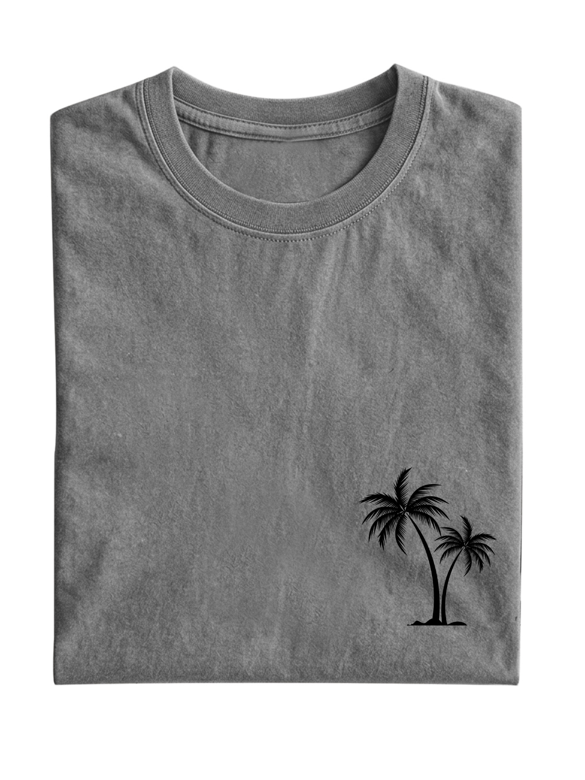 Hawaiian Palm Tree Cotton T-Shirt