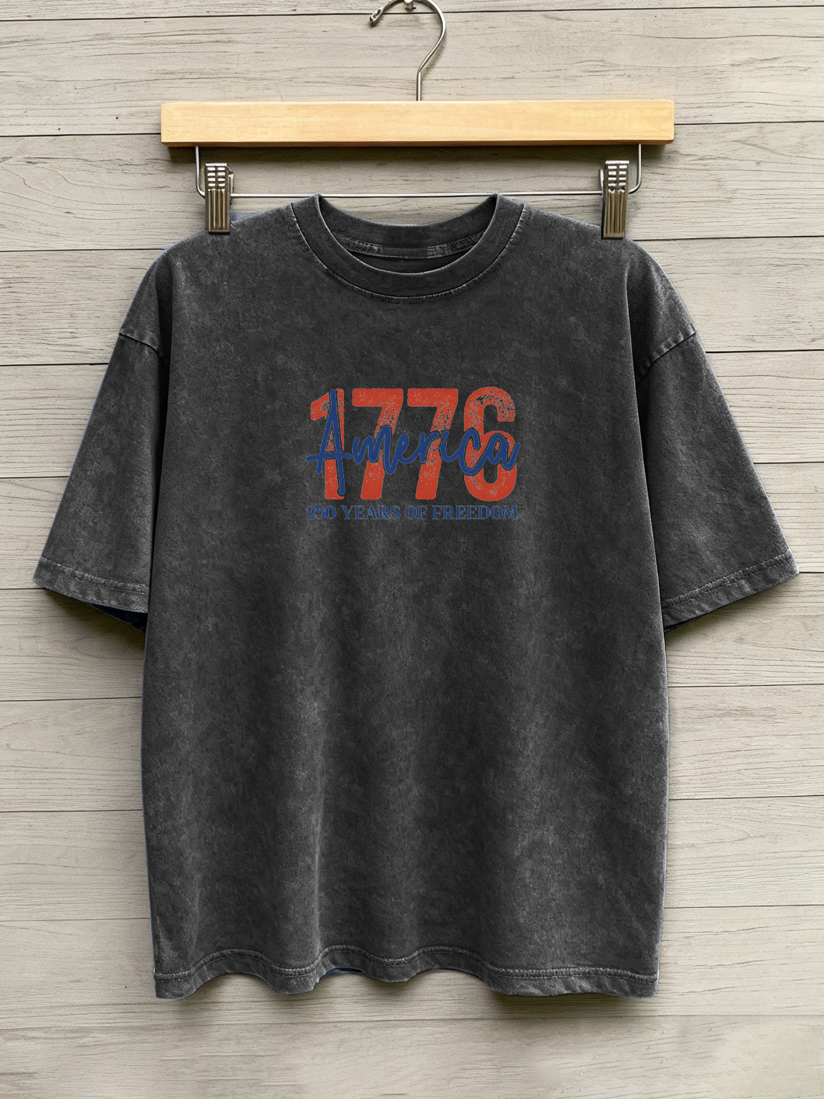 Vintage 1776 Cotton Short Sleeve T-shirt