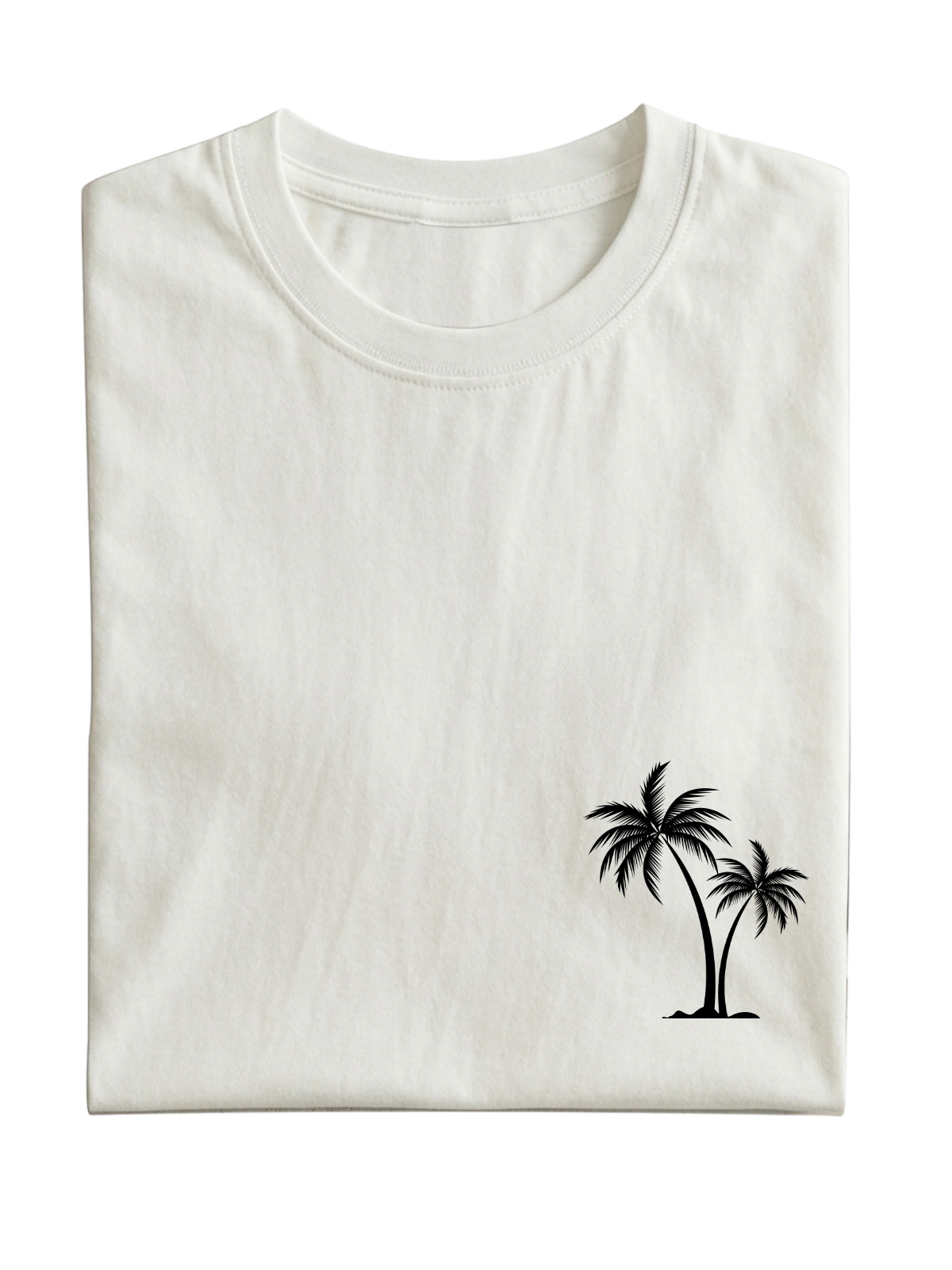 Hawaiian Palm Tree Cotton T-Shirt