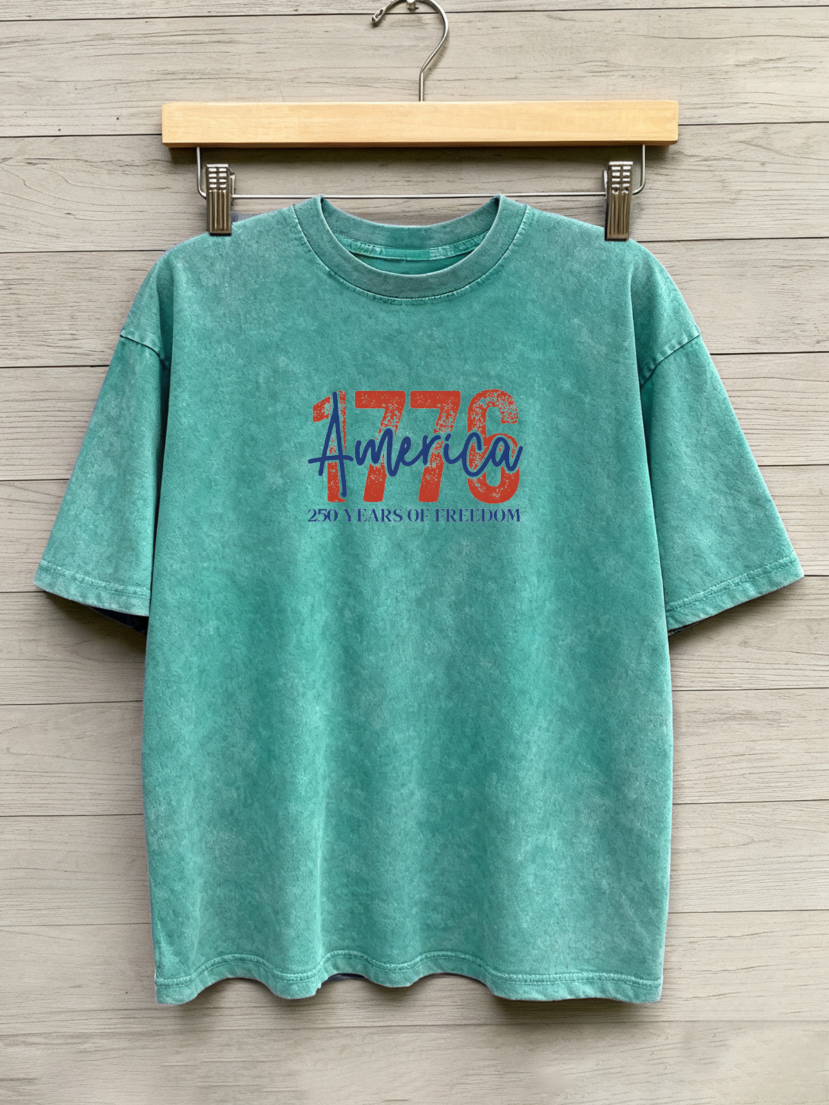 Vintage 1776 Cotton Short Sleeve T-shirt
