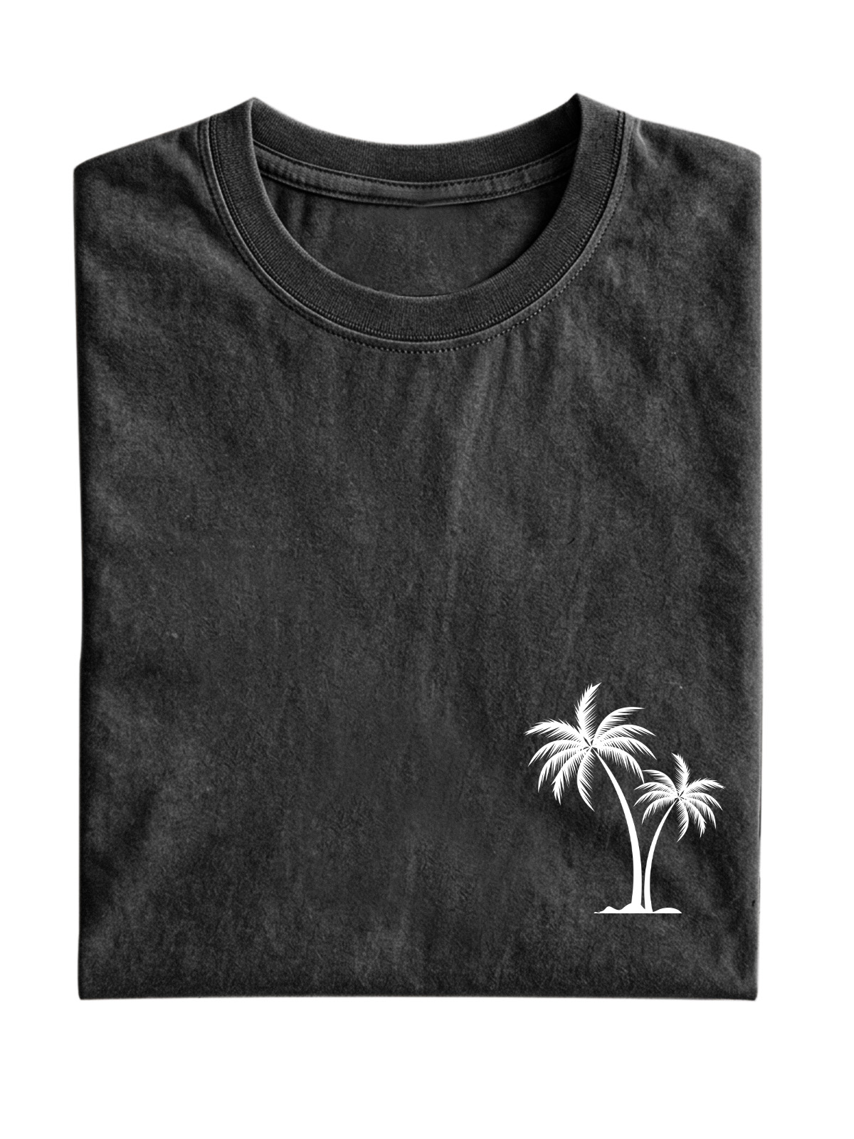 Hawaiian Palm Tree Cotton T-Shirt
