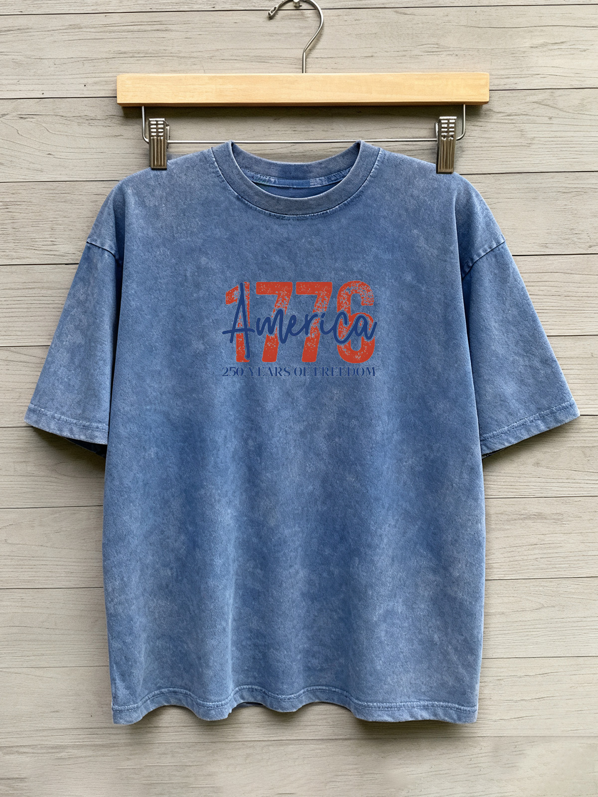 Vintage 1776 Cotton Short Sleeve T-shirt