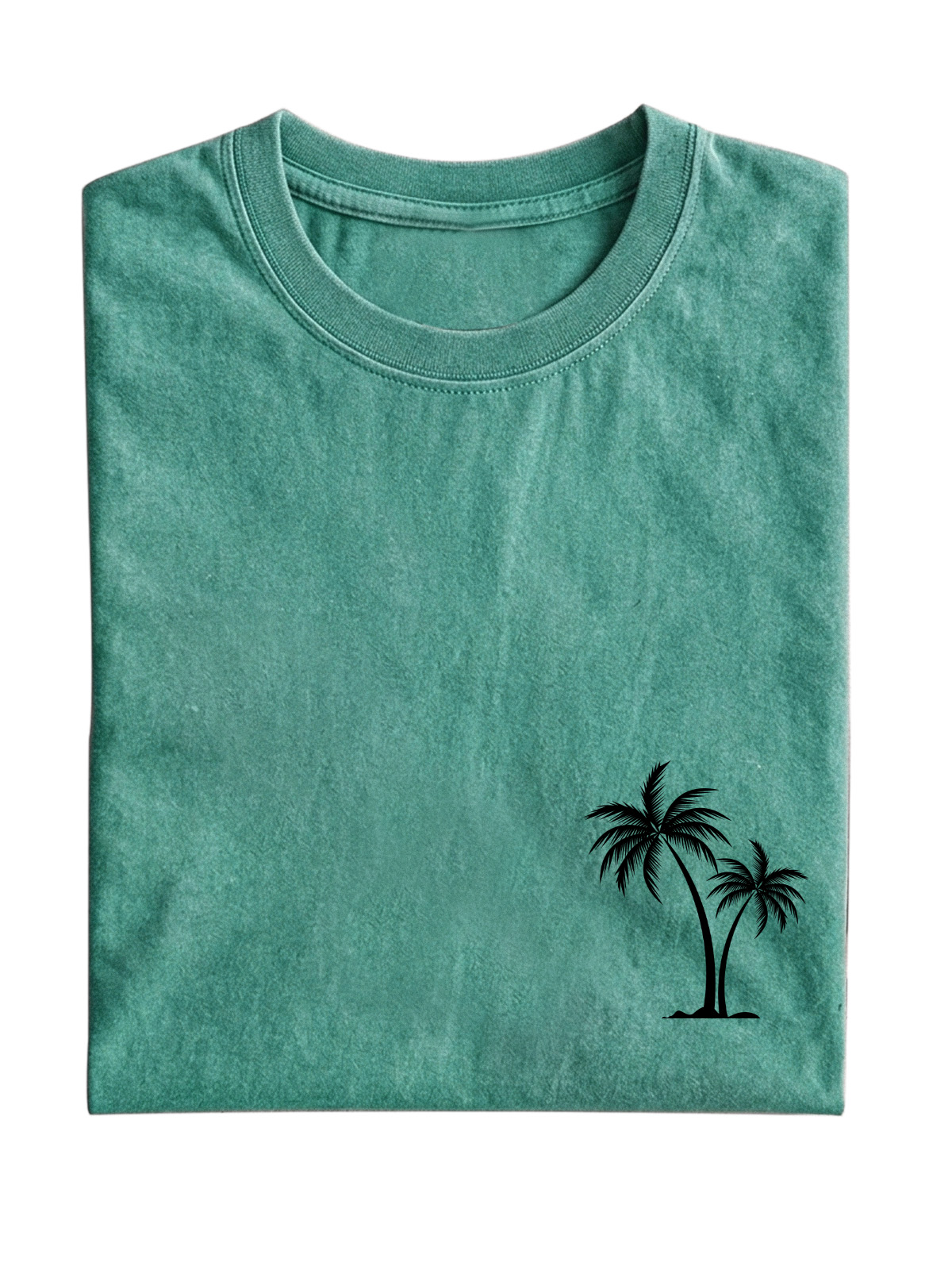 Hawaiian Palm Tree Cotton T-Shirt