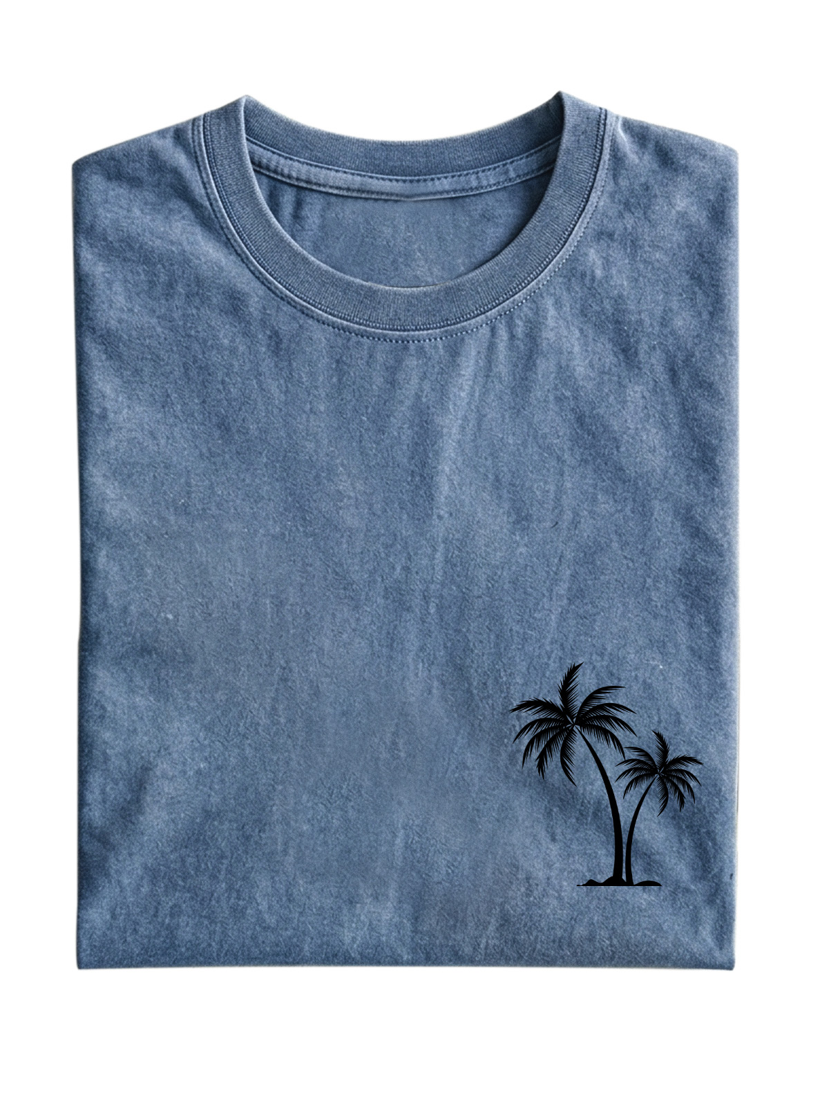 Hawaiian Palm Tree Cotton T-Shirt