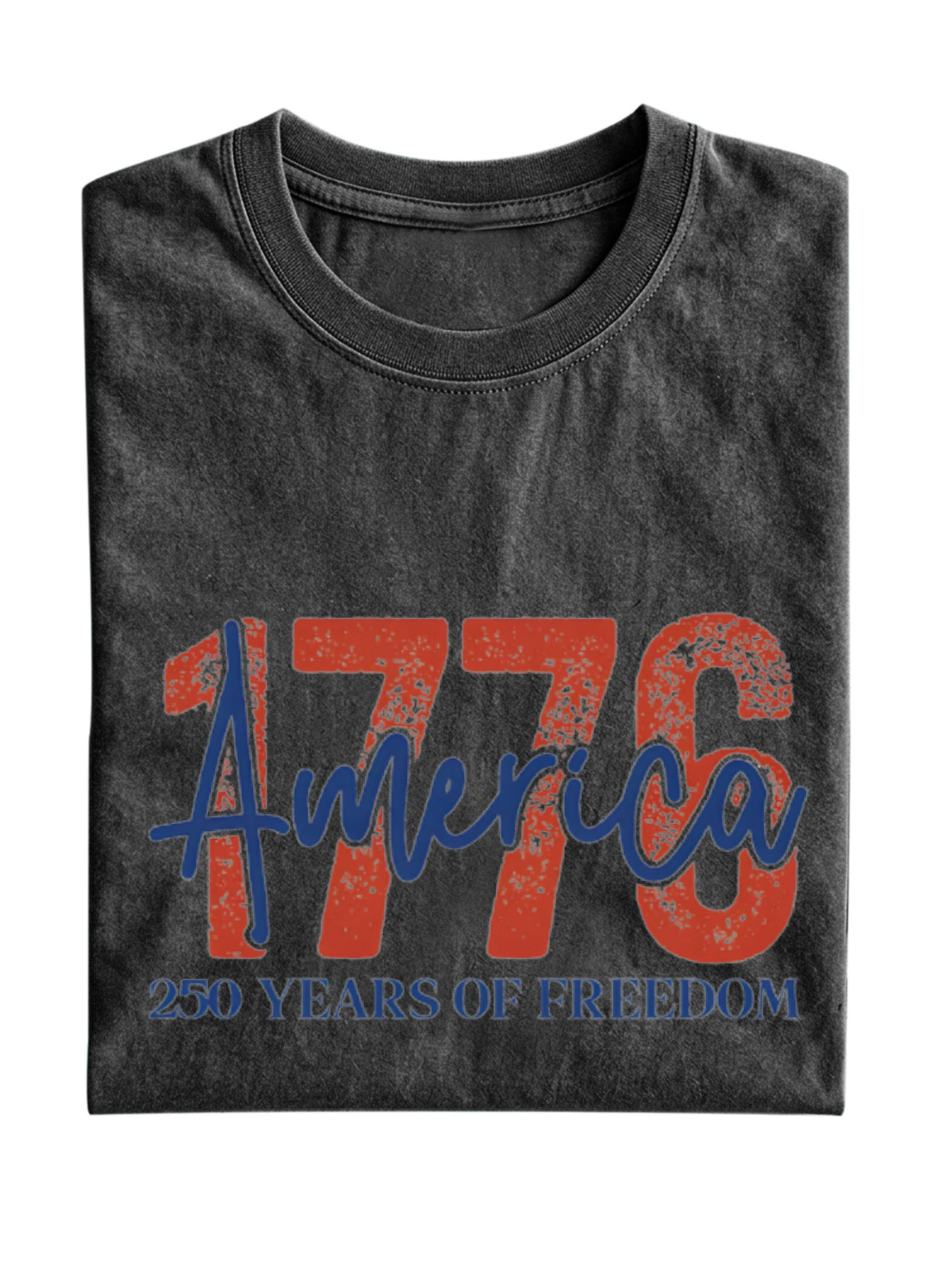 Vintage 1776 Cotton Short Sleeve T-shirt
