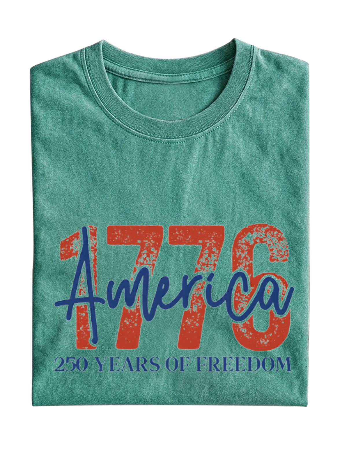 Vintage 1776 Cotton Short Sleeve T-shirt