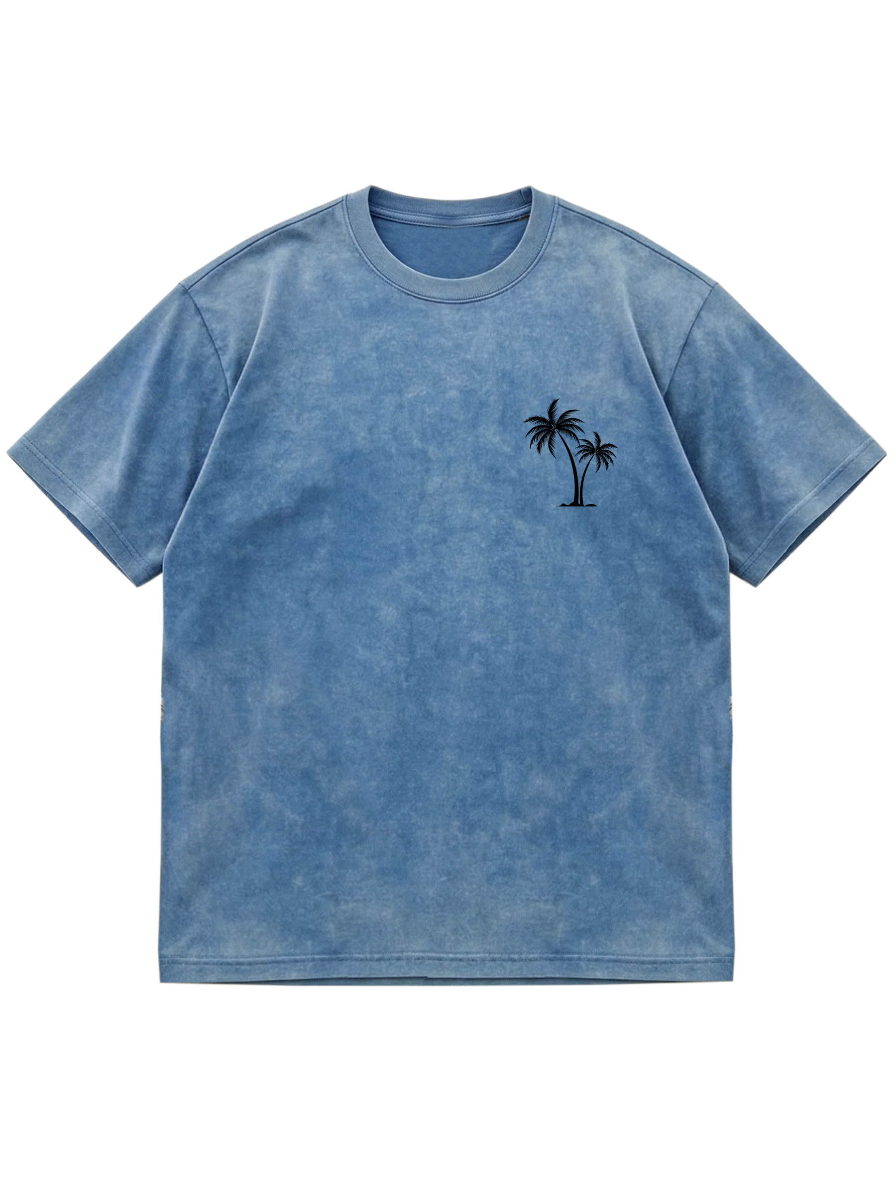 Hawaiian Palm Tree Cotton T-Shirt