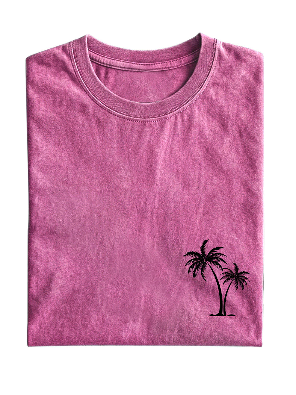 Hawaiian Palm Tree Cotton T-Shirt