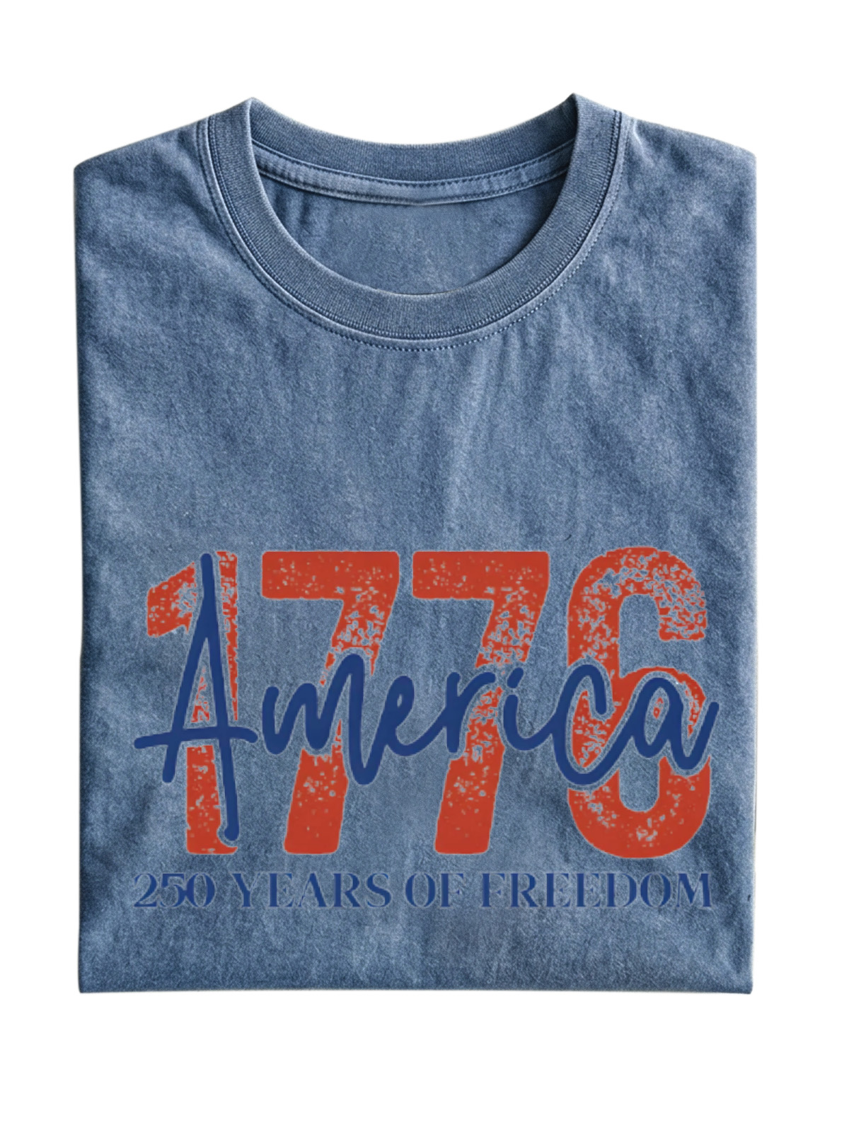 Vintage 1776 Cotton Short Sleeve T-shirt