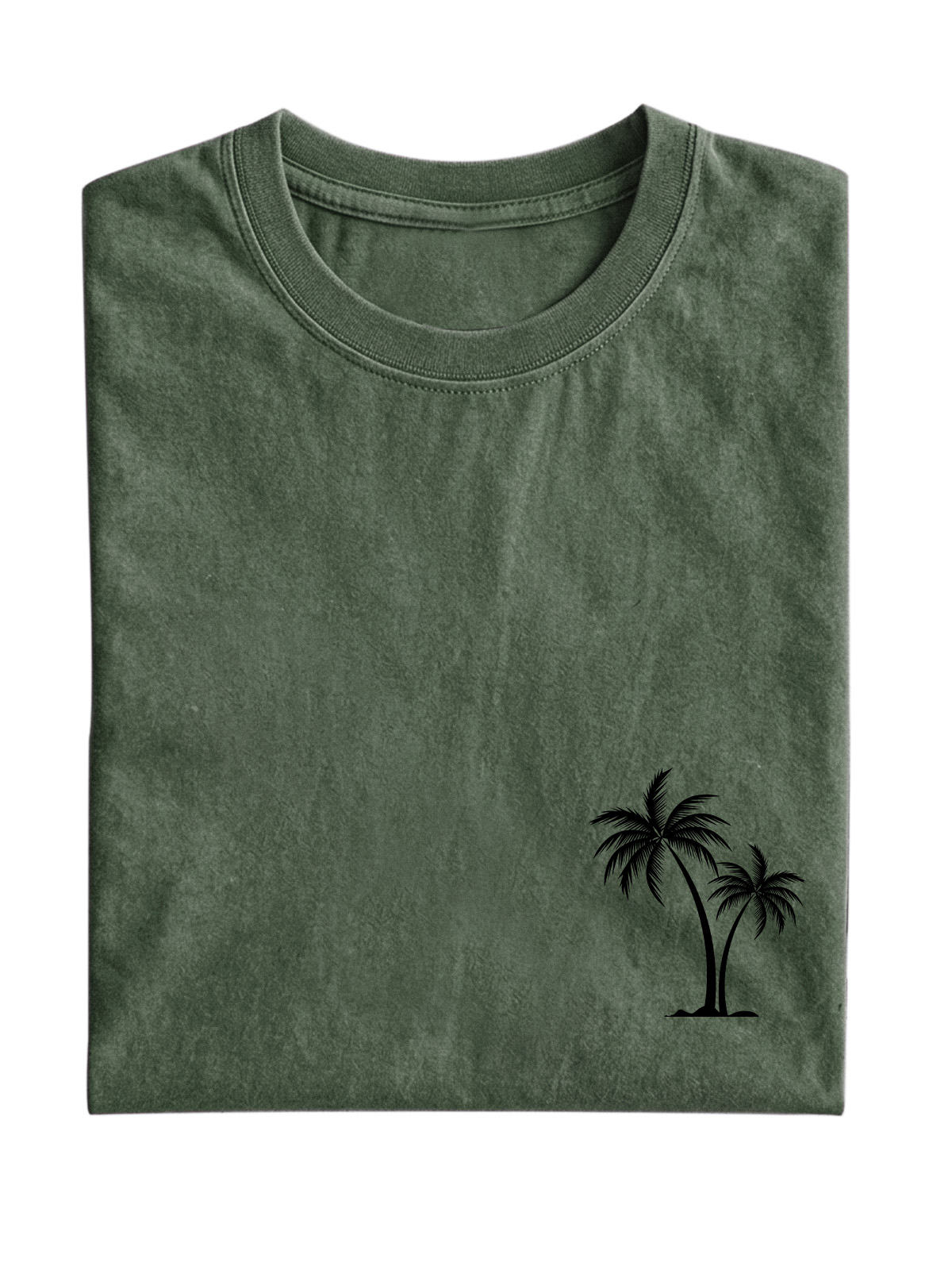 Hawaiian Palm Tree Cotton T-Shirt