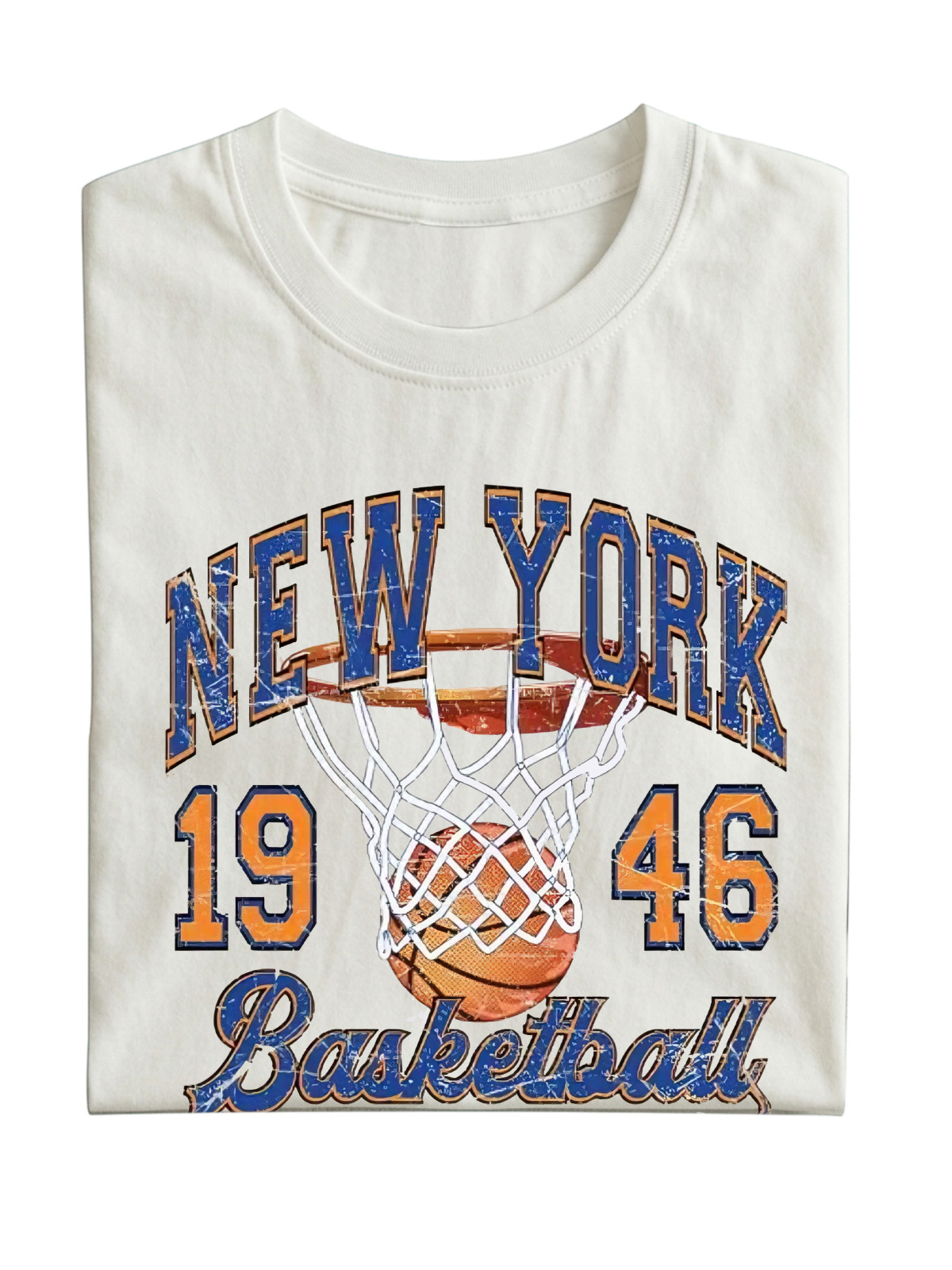 Newyork Basketball Cotton Short-sleeved T-shirt