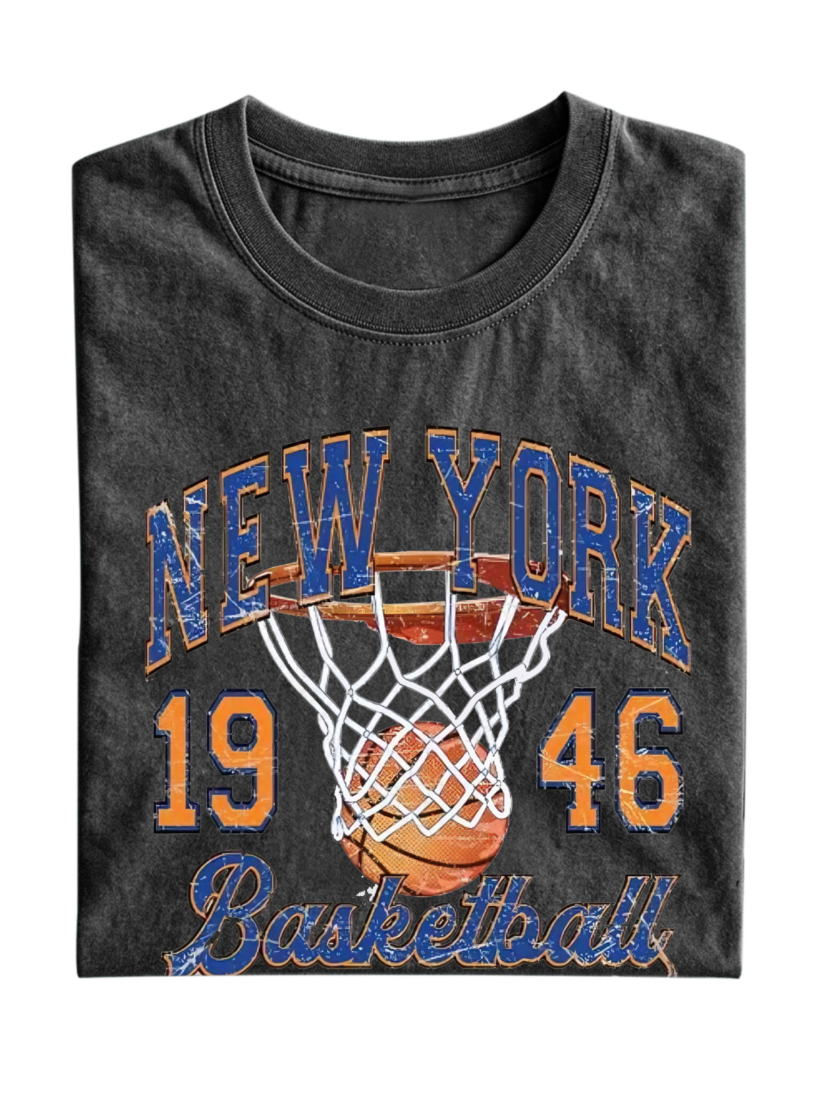 Newyork Basketball Cotton Short-sleeved T-shirt
