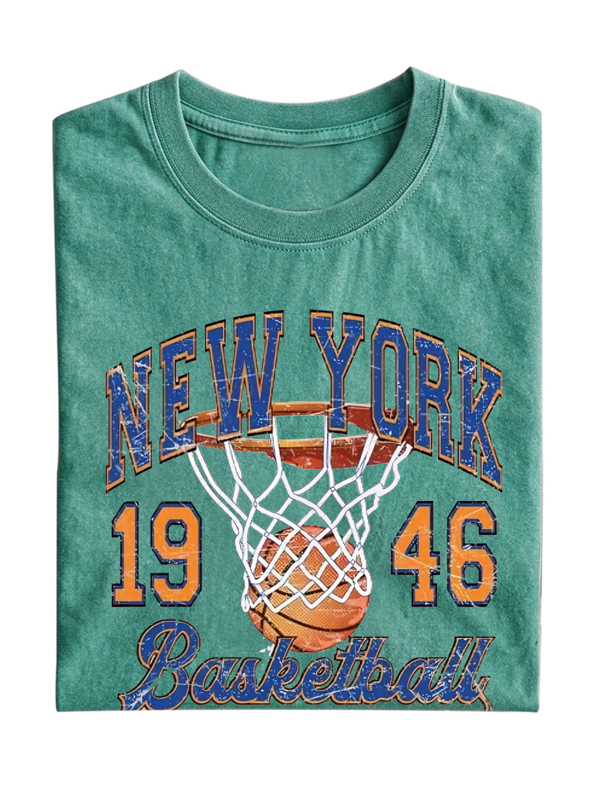 Newyork Basketball Cotton Short-sleeved T-shirt