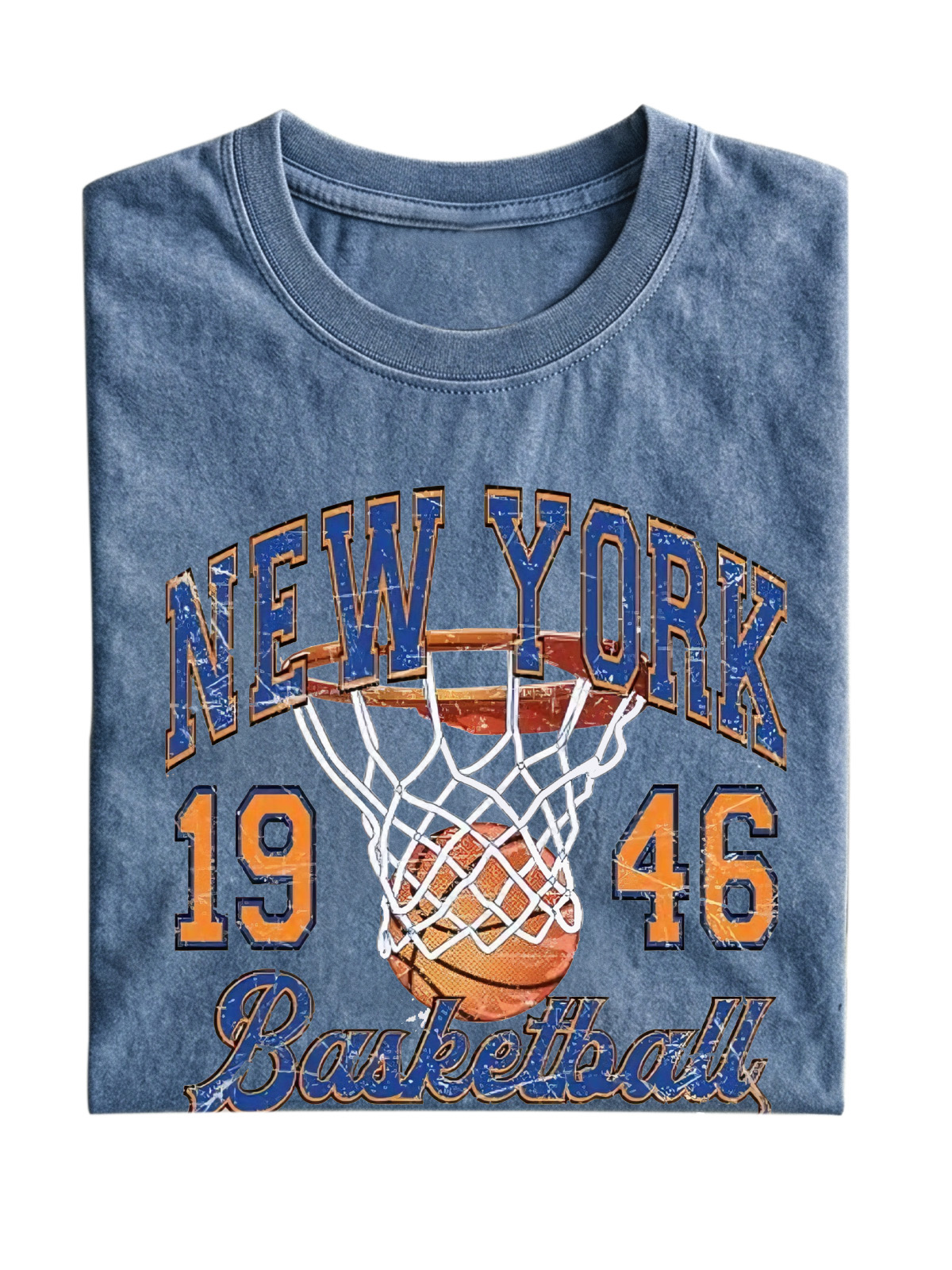Newyork Basketball Cotton Short-sleeved T-shirt