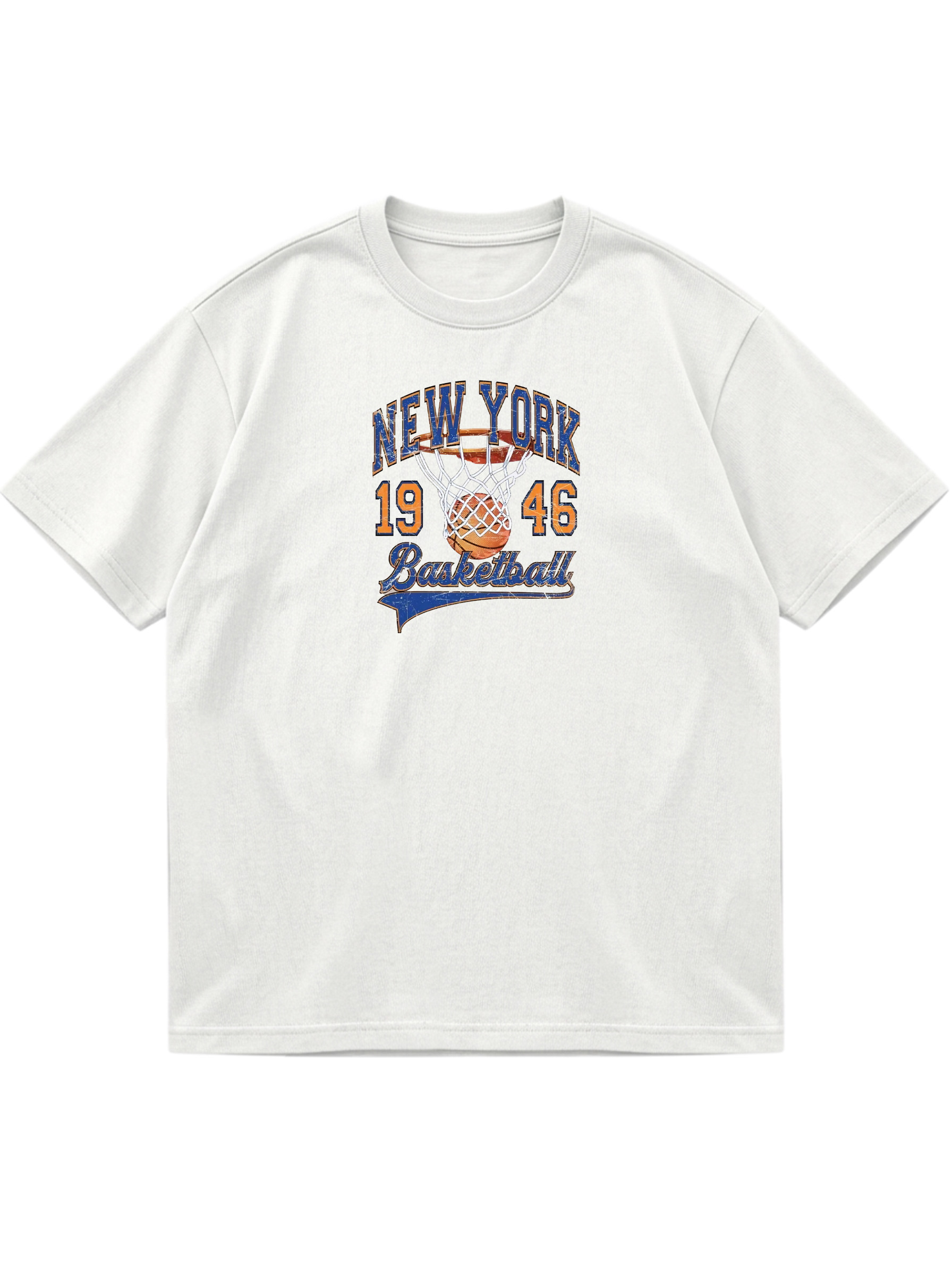 Newyork Basketball Cotton Short-sleeved T-shirt